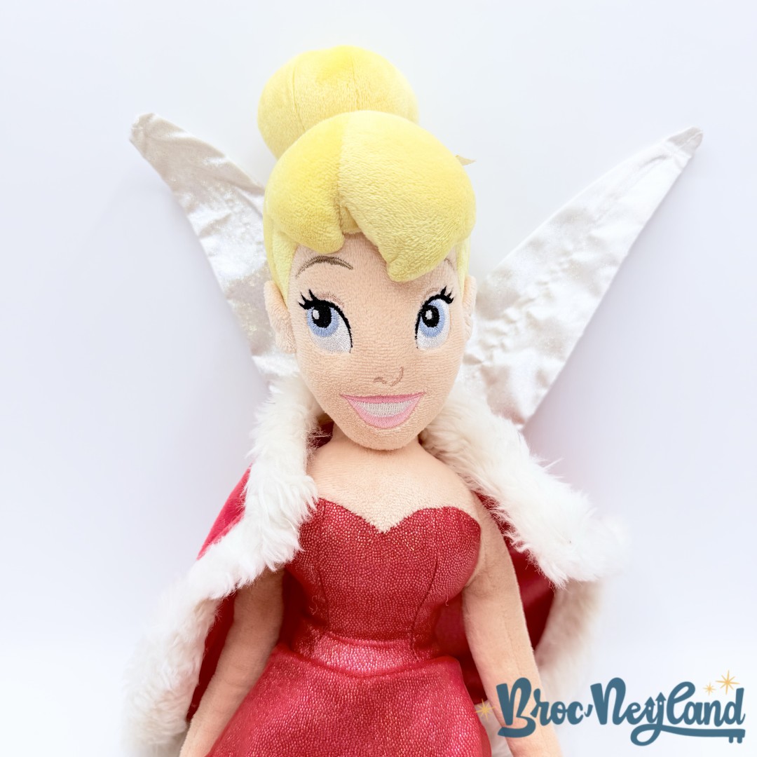 Poupée-chiffon-Fée-Clochette-Noël-Disney-Store-2011-Peter-Pan-peluche-robe-rouge-56-cm (2)