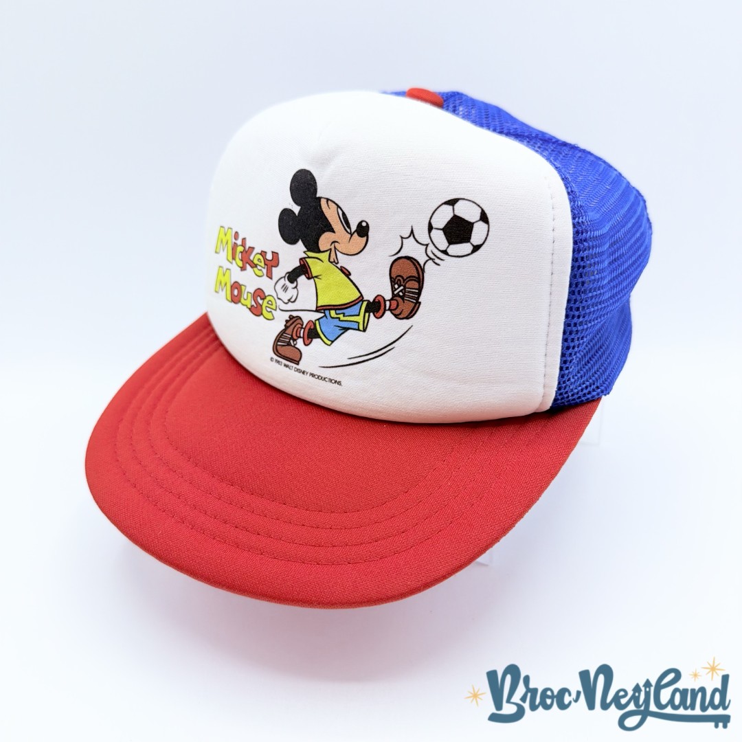 Casquette-Mickey-Mouse-Football-Walt-Disney-Productions-EuroCap-vintage-bleu-blanc-rouge (2)