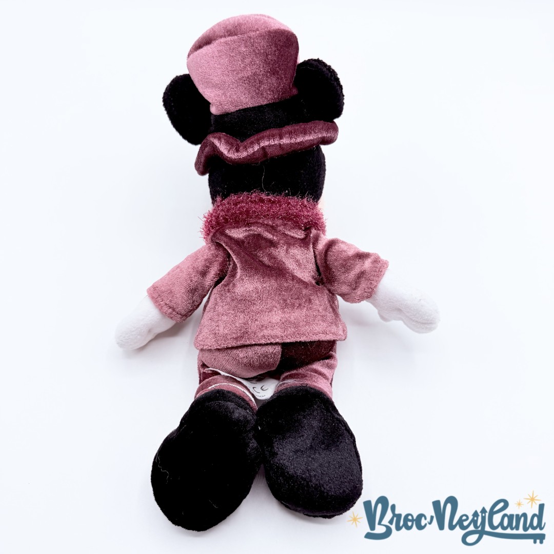 Peluche-Mickey-Mouse-tenue-soirée-Disneyland-Disney-costume-violet-haut-de-forme-26-cm (1)