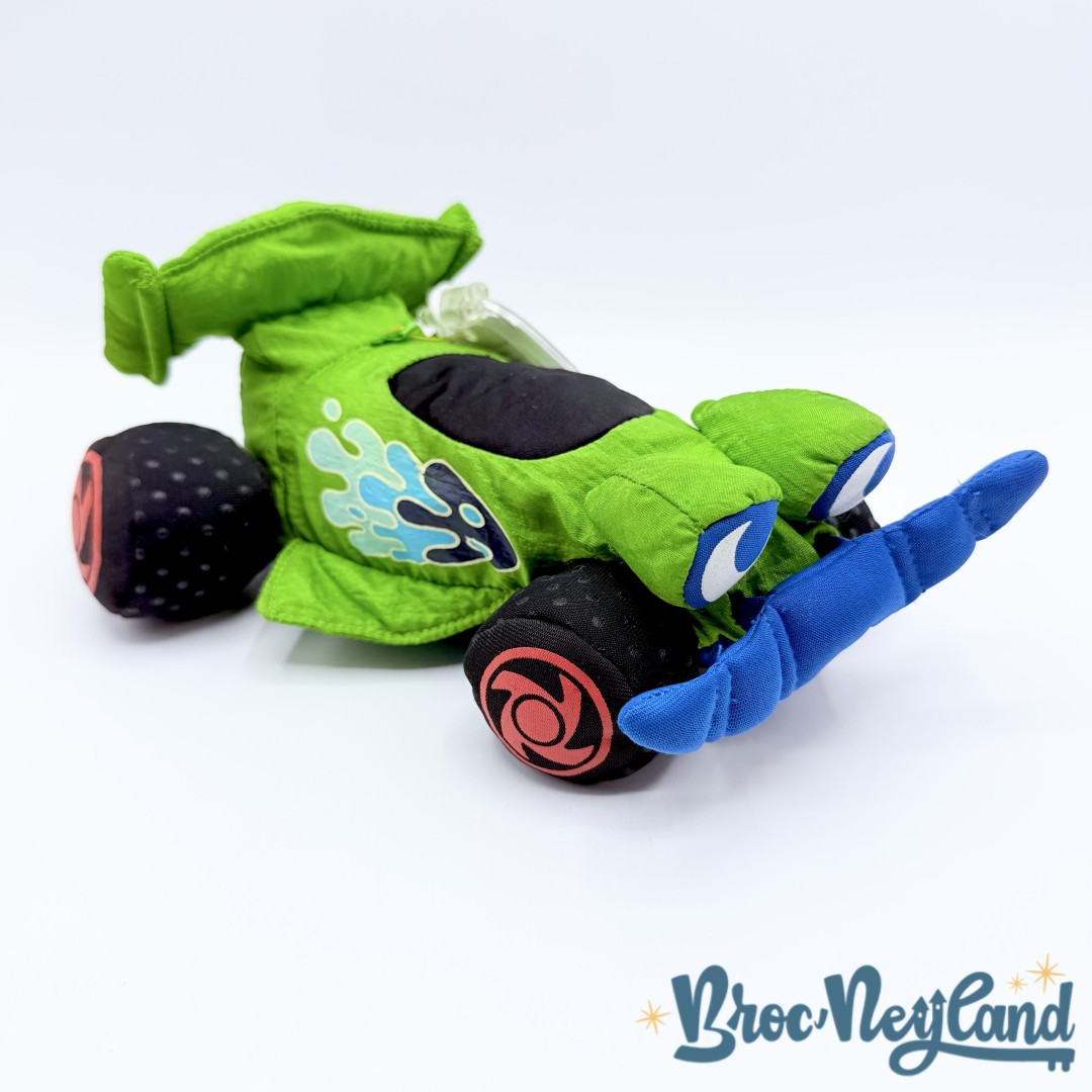 Peluche-RC-Car-Karting-Toy-Story-2-Disney-Mattel-2000-Star-Bean-voiture-vert-18-cm (5)