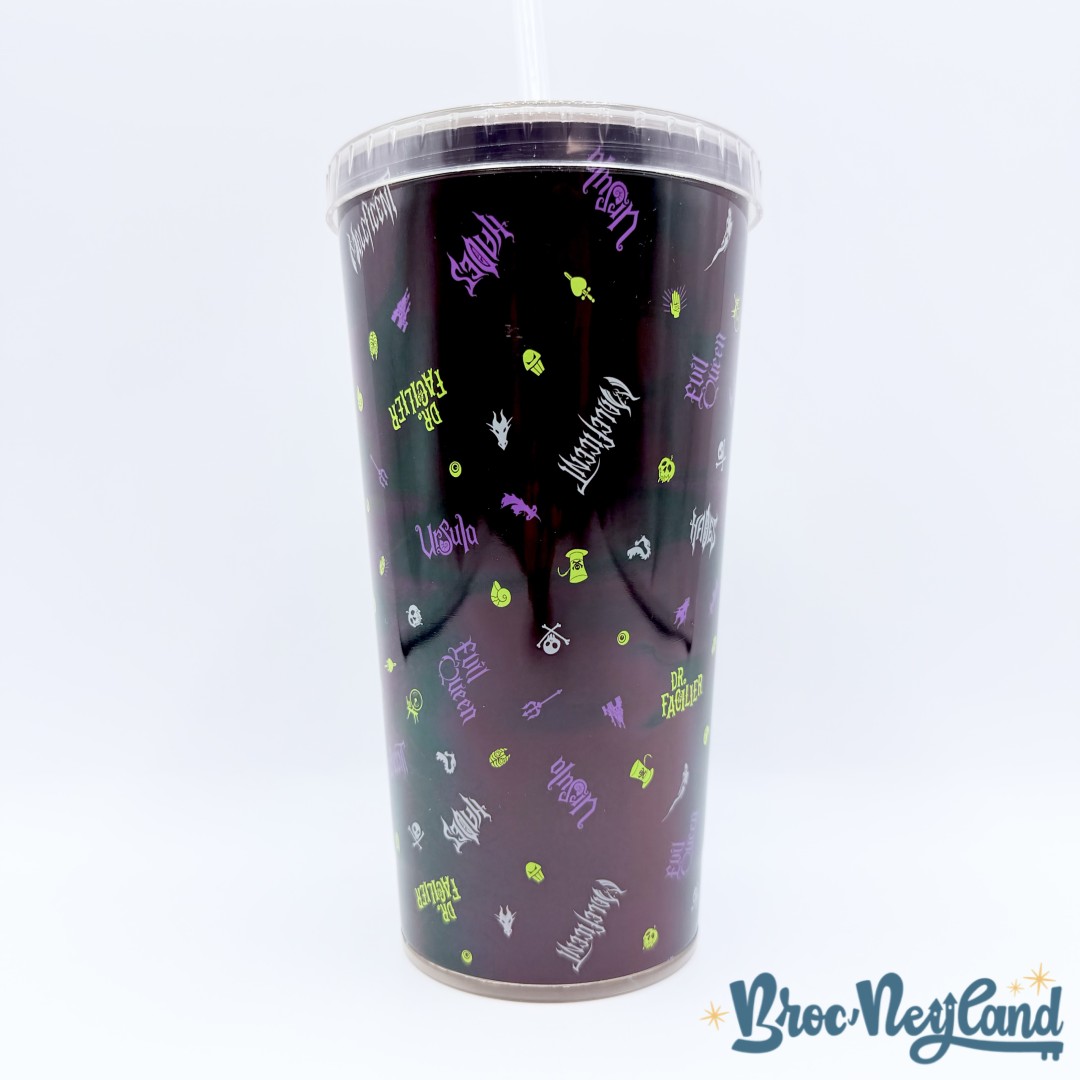 Gobelet-paille-Villains-So-Good-at-Being-Bad-Disneyland-Paris-Disney-verre-plastique-noir-lumineux (2)
