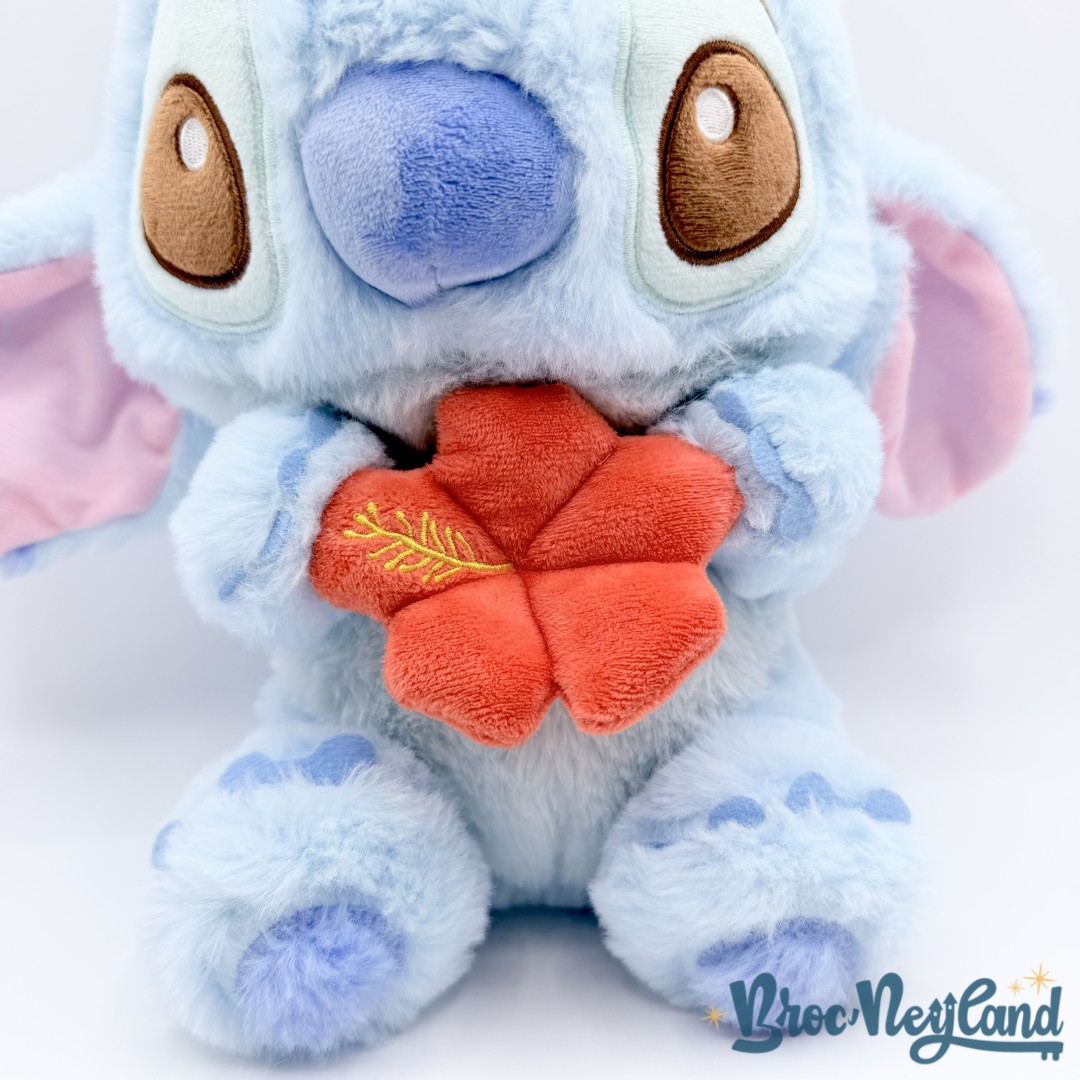 Peluche-Stitch-lapin-fleur-Disney-Miniso-Pot-de-Miel-35-cm (4)