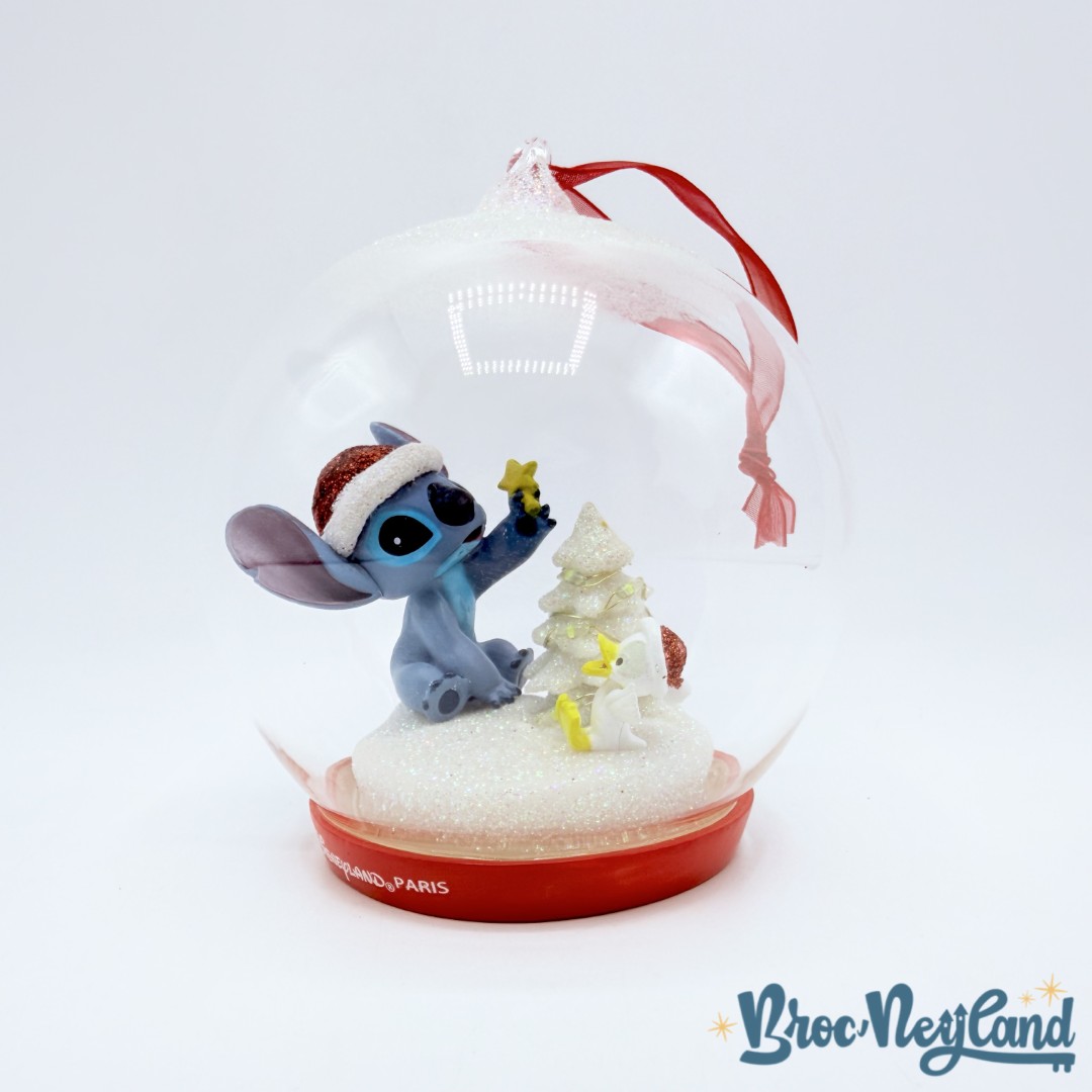 Boule-Noël-Stitch-vilain-Canard-lumineux-Disneyland-Paris-Disney-ornement-suspension-verre (2)