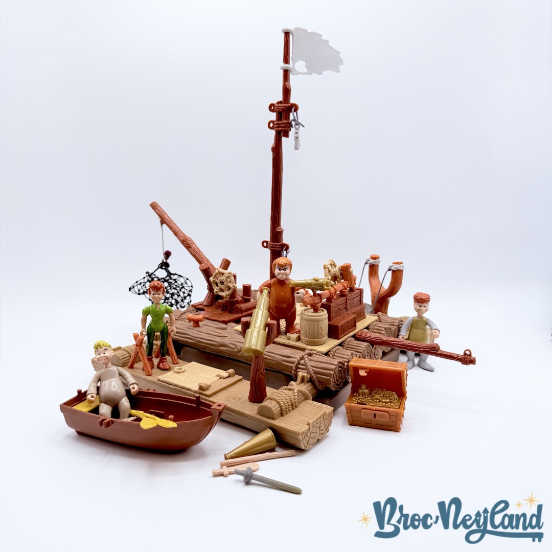 Jouet-Figurines-Radeau-des-Enfants-Perdus-Peter-Pan-Disney-Heroes-Famosa-vintage-ensemble-de-jeu-playset (2)