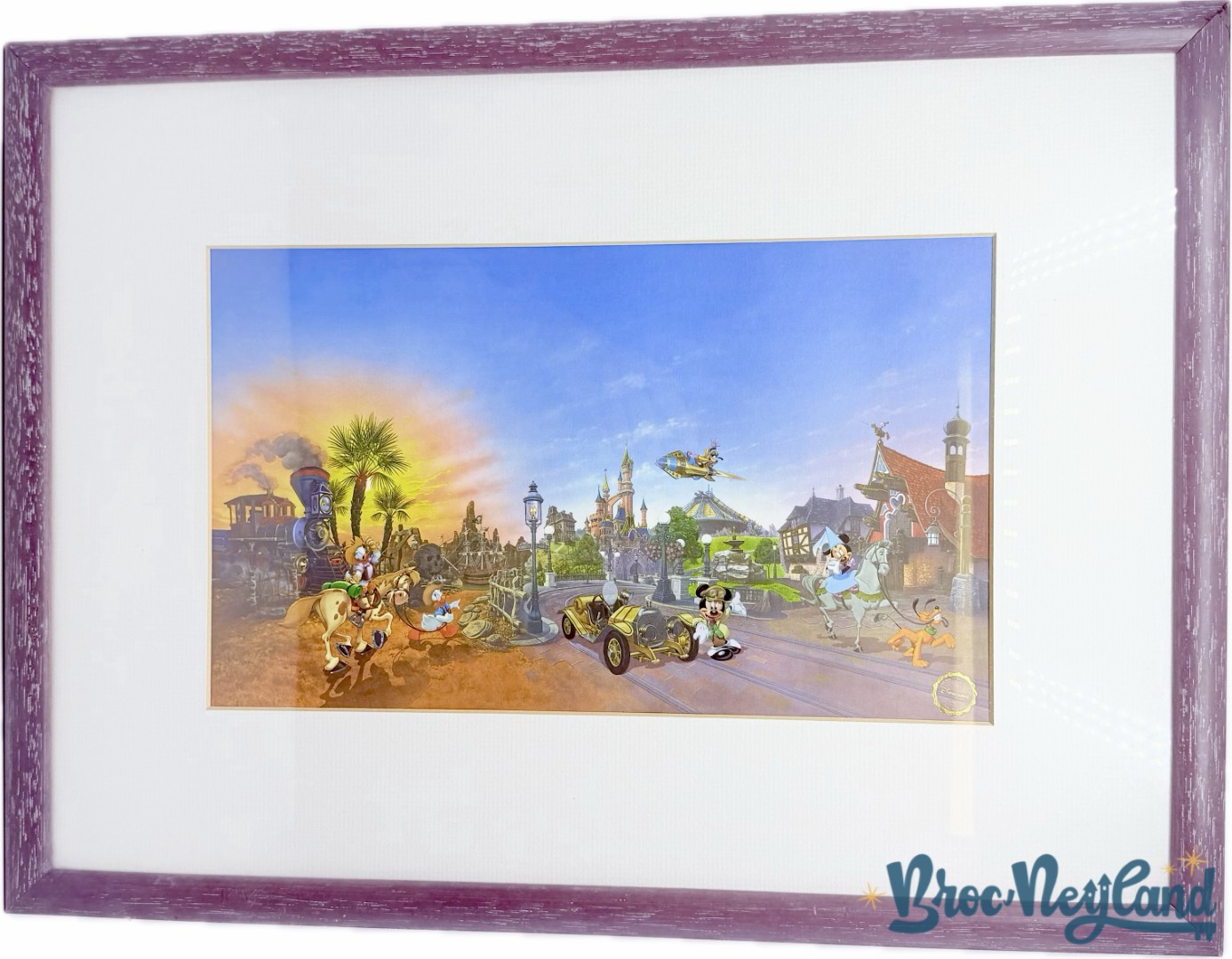 Cadre-Lithographie-Cast-Member-10-ans-ancienneté-Disneyland-Paris-Disney (1)