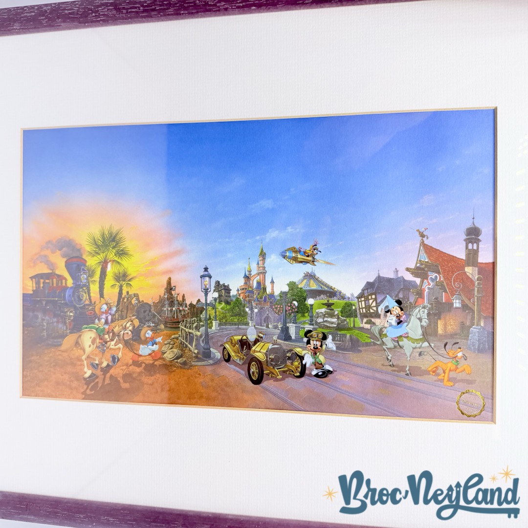 Cadre-Lithographie-Cast-Member-10-ans-ancienneté-Disneyland-Paris-Disney (3)