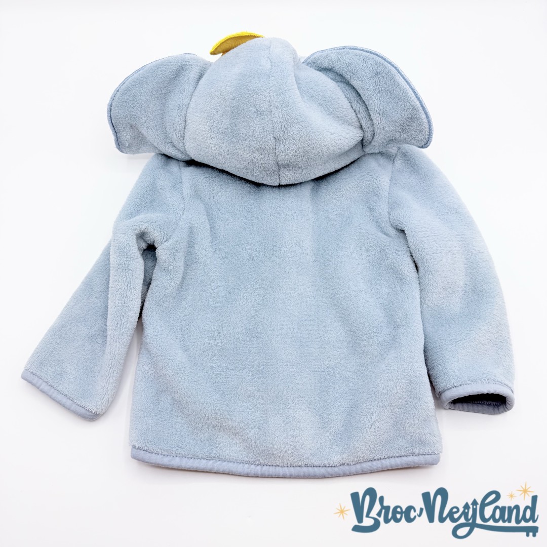Veste-polaire-Dumbo-Disneyland-Paris-Disney-taille-6-mois-éléphant-gris-capuche (5)