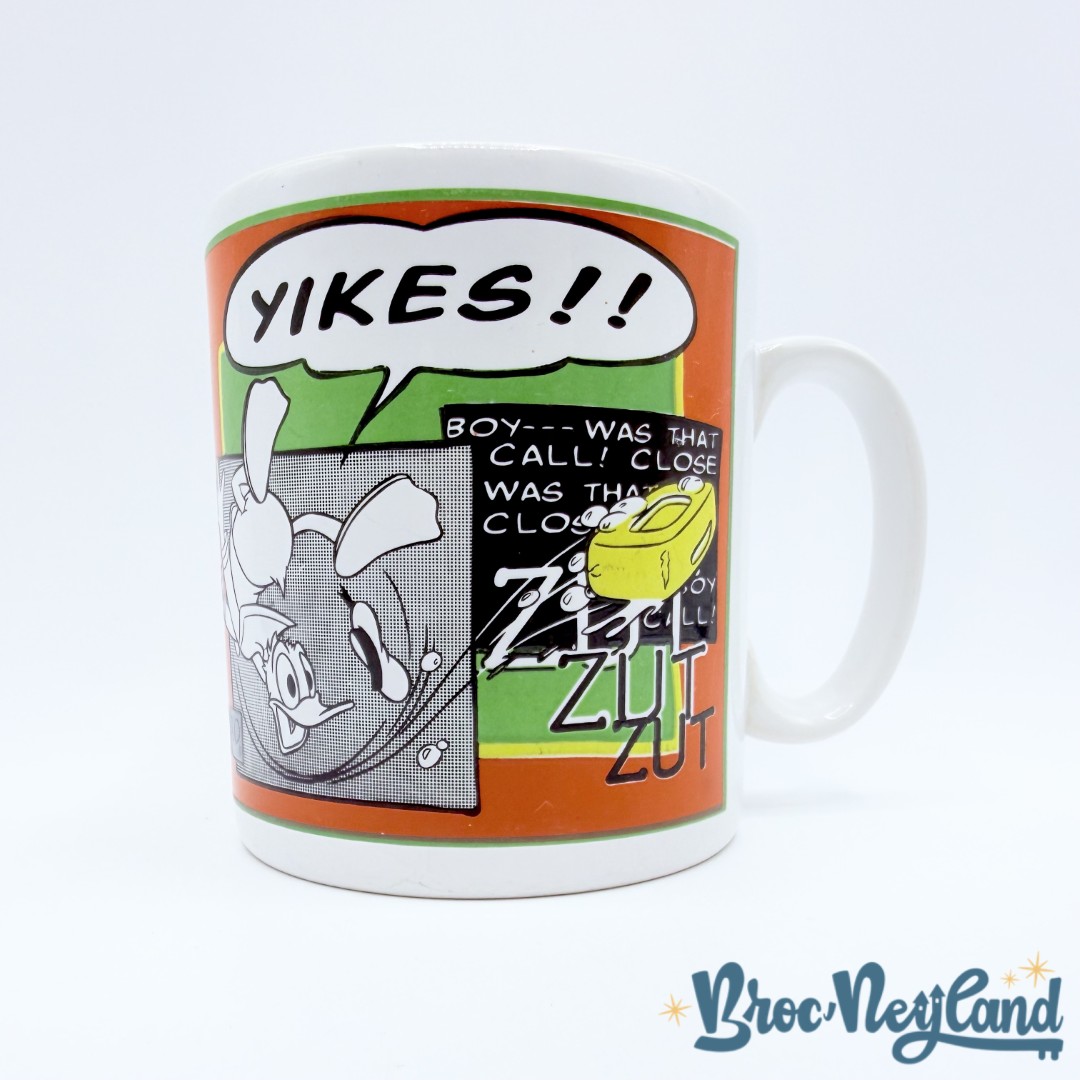 Tasse-Dingo-Wow-Donald-Yikes-Disneyland-Paris-mug-Disney-vintage-BD-vert-orange (3)