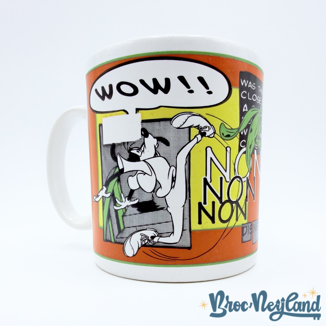 Tasse-Dingo-Wow-Donald-Yikes-Disneyland-Paris-mug-Disney-vintage-BD-vert-orange (1)