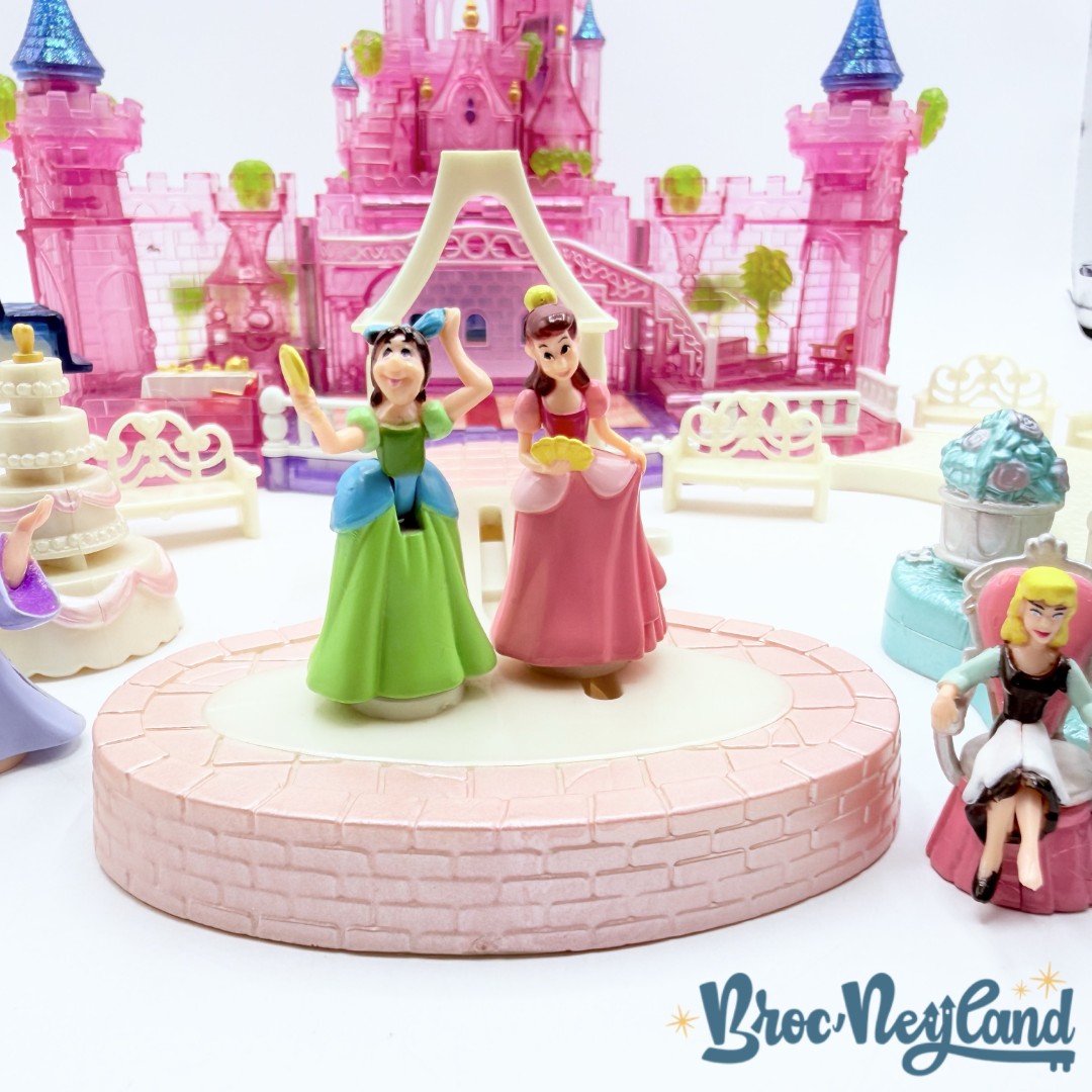 Polly-Pocket-Le-Château-enchanté-de-Cendrillon-Disney-Bluebird-1995-palais-100%-COMPLET (3)