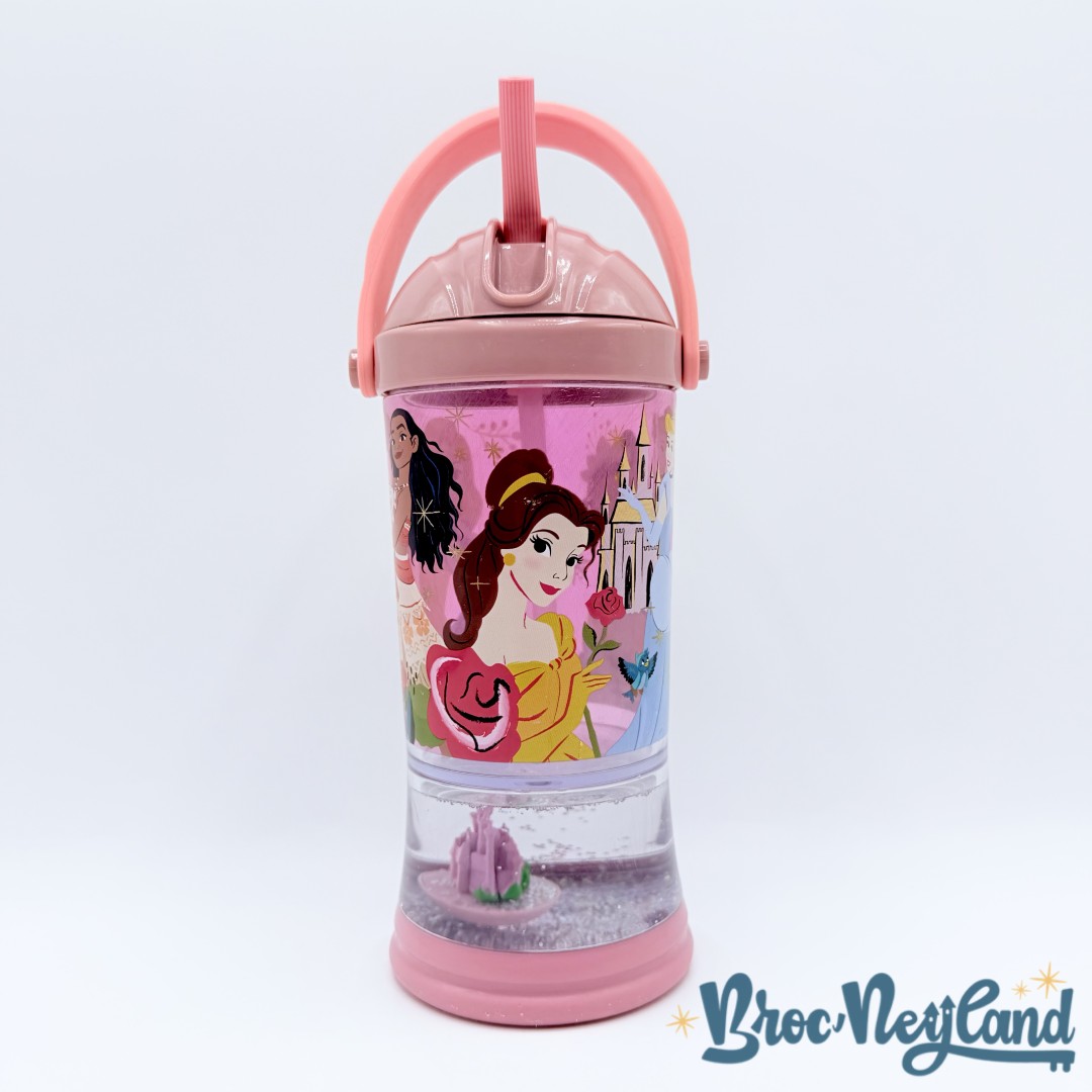 Gourde-Princesses-Disneyland-Disney-gobelet-paille-verre-plastique-rose (3)