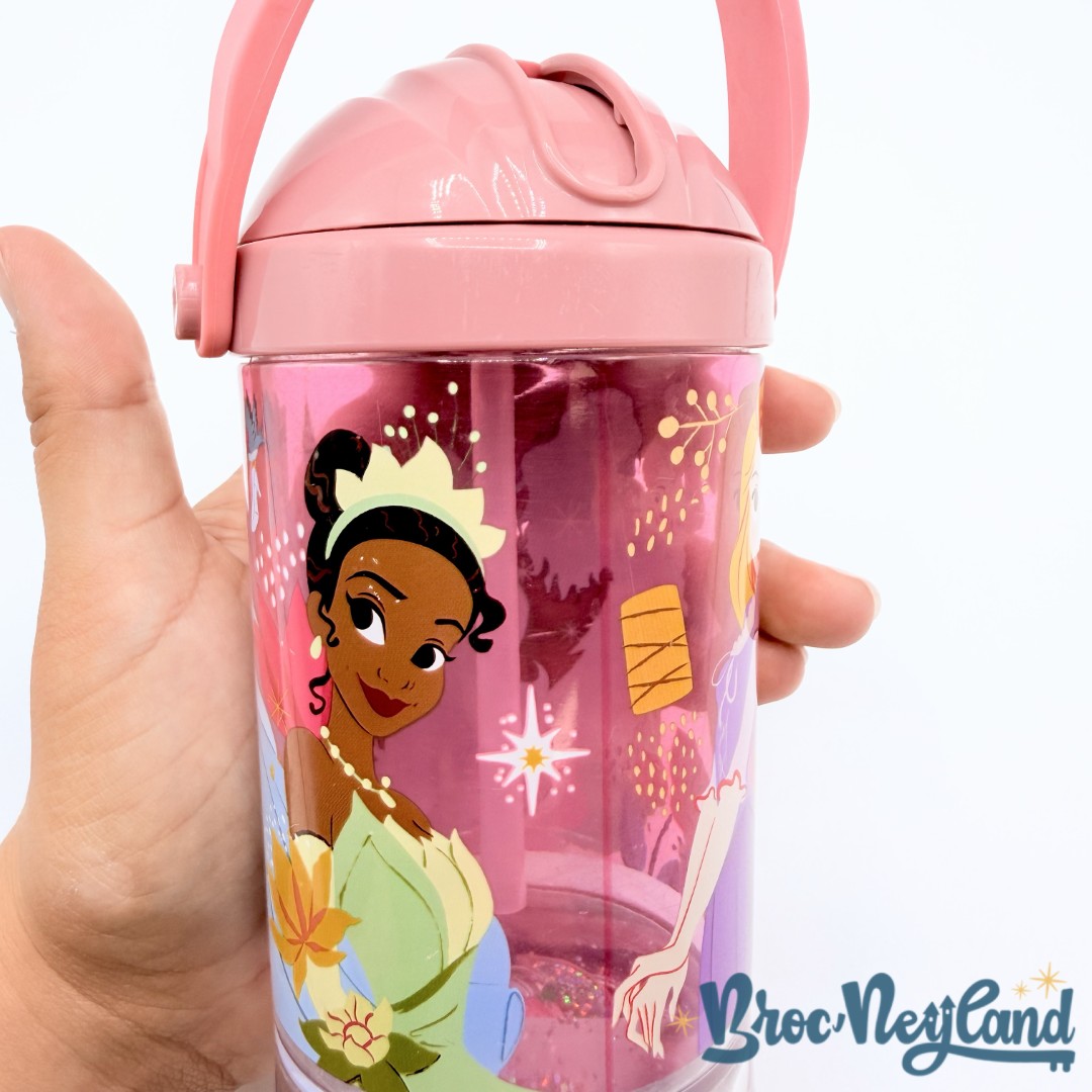 Gourde-Princesses-Disneyland-Disney-gobelet-paille-verre-plastique-rose (7)