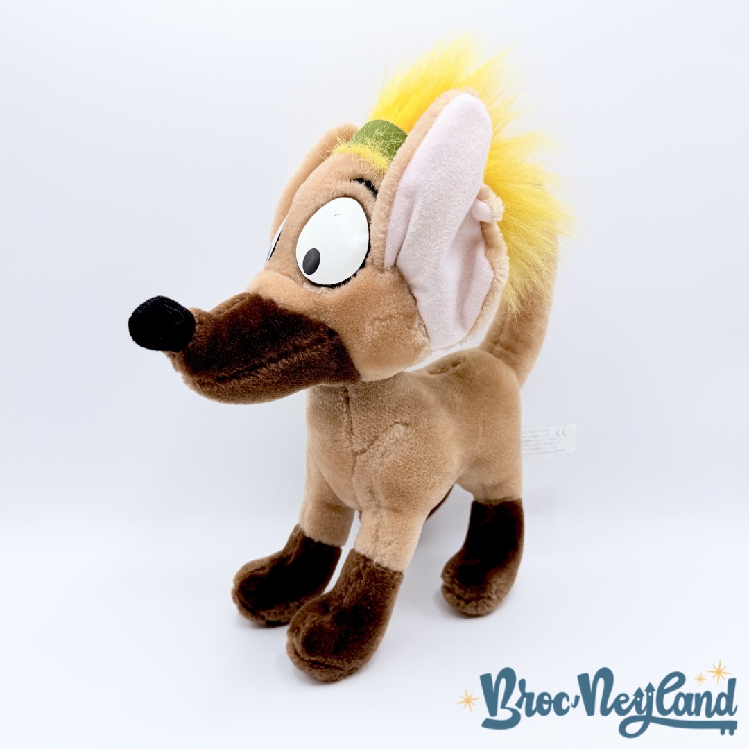 Peluche-Tito-chien-Oliver-et-Compagnie-Walt-Disney-1989-marron-vintage-30-cm (2)