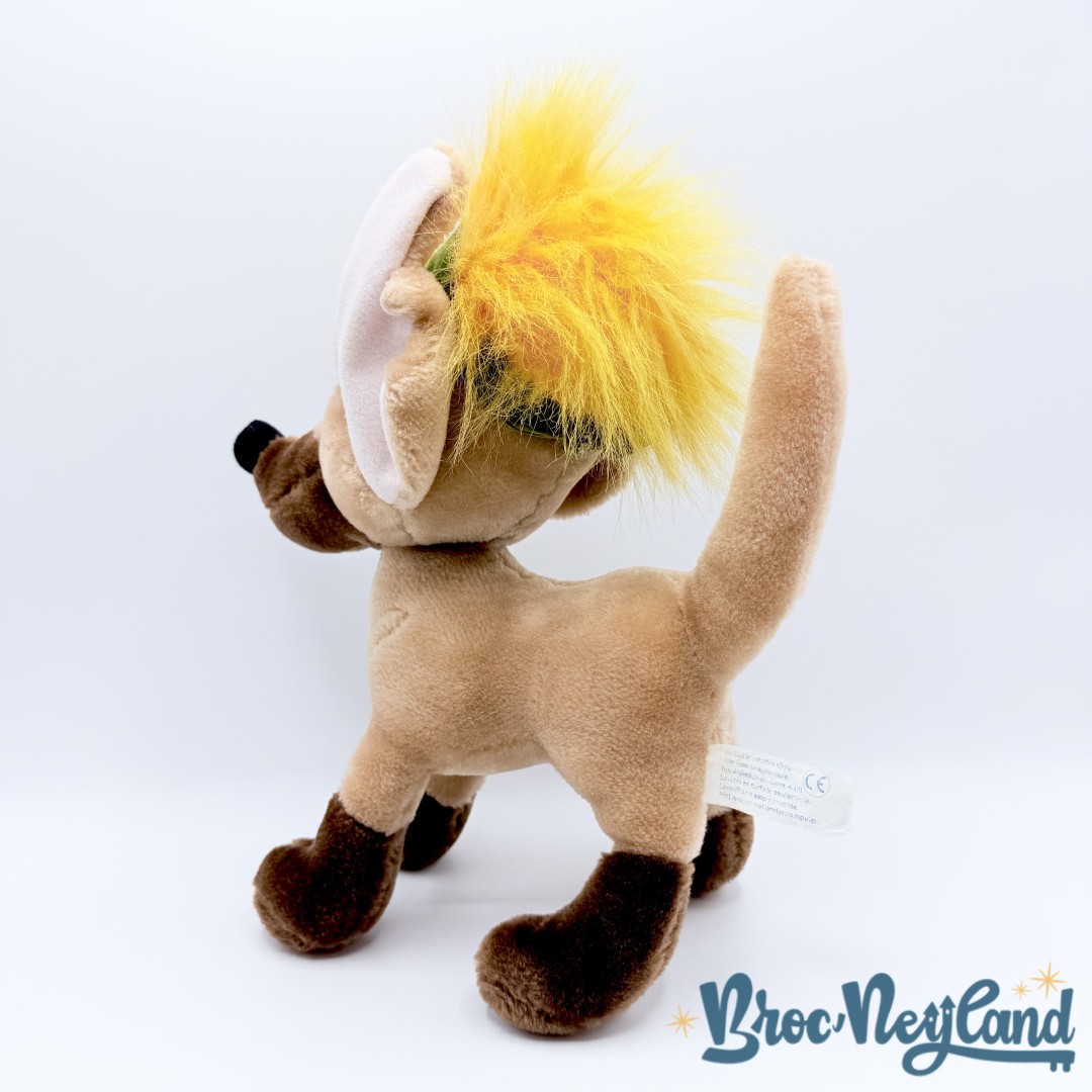 Peluche-Tito-chien-Oliver-et-Compagnie-Walt-Disney-1989-marron-vintage-30-cm (5)