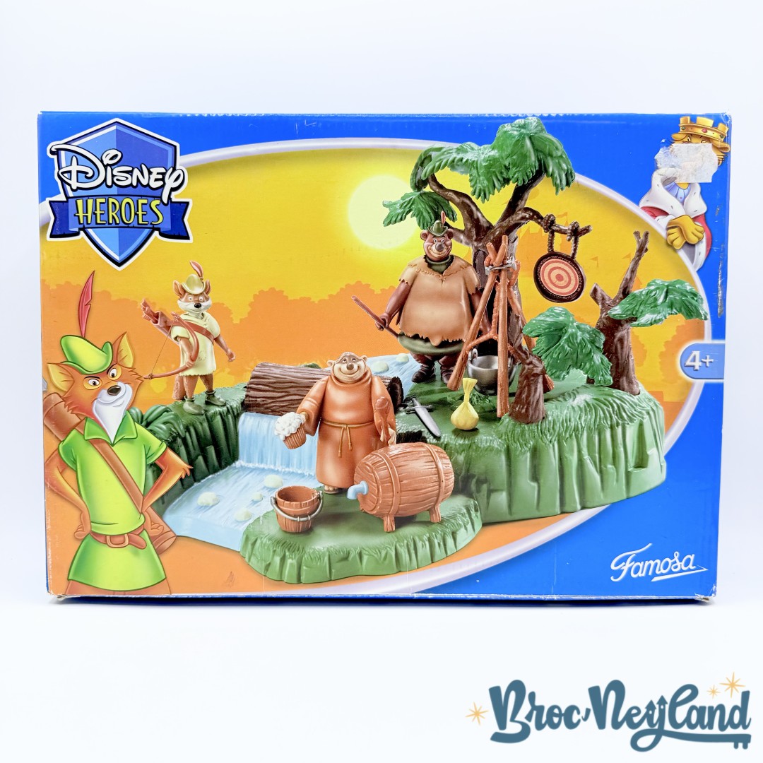 Jouet-Figurines-Campement-Robin-des-Bois-disney-Heroes-Famosa-vintage-ensemble-de-jeu-playset (2)