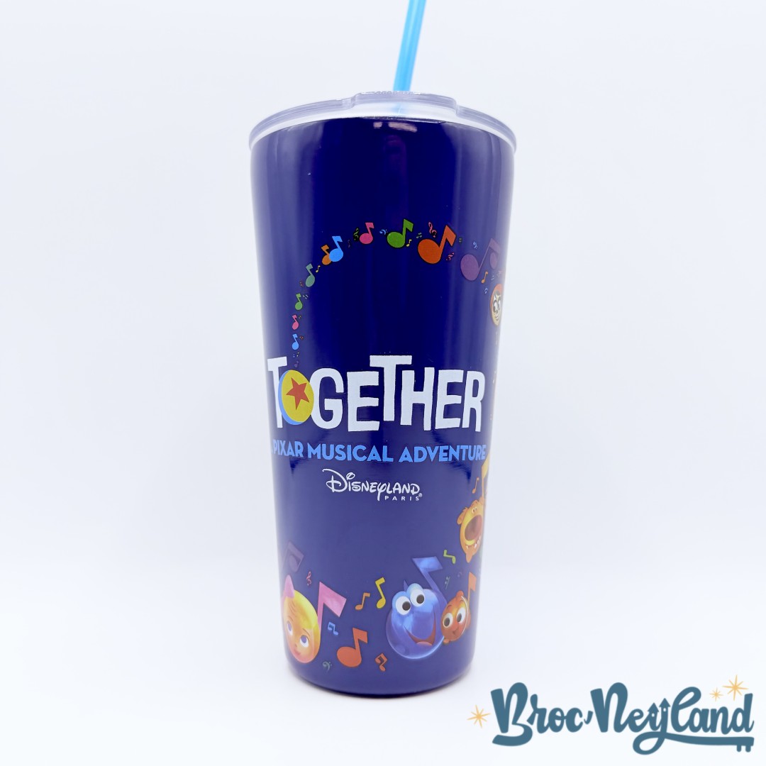 Gobelet-paille-Together-Pixar-Musical-Adventure-Disneyland-Paris-Disney-verre-métal-bleu (5)