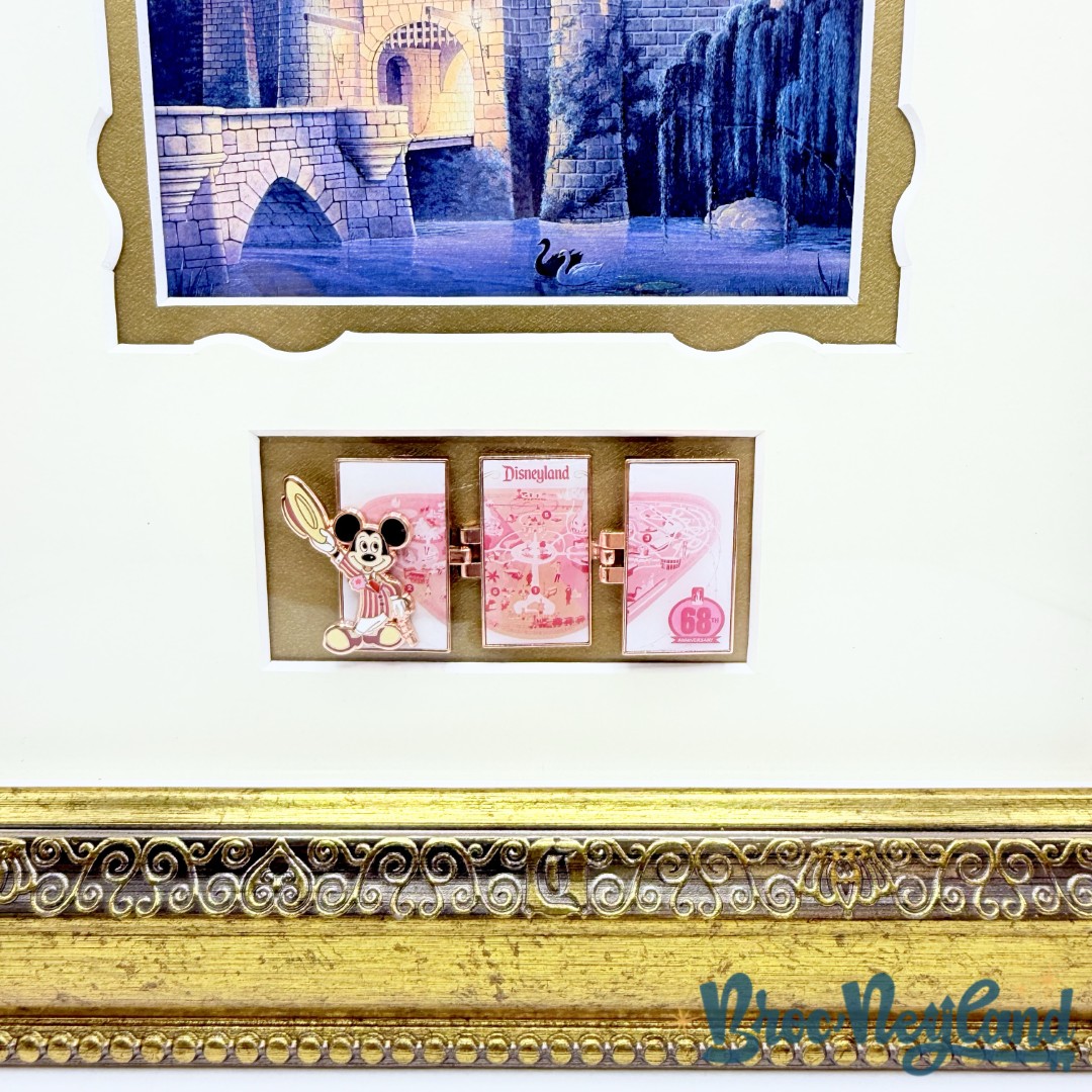 Cadre-Sleeping-Beauty-Castle-disneyland-Resort-68th-Anniversary-2023-USA-pin-display-frame-RARE (2)