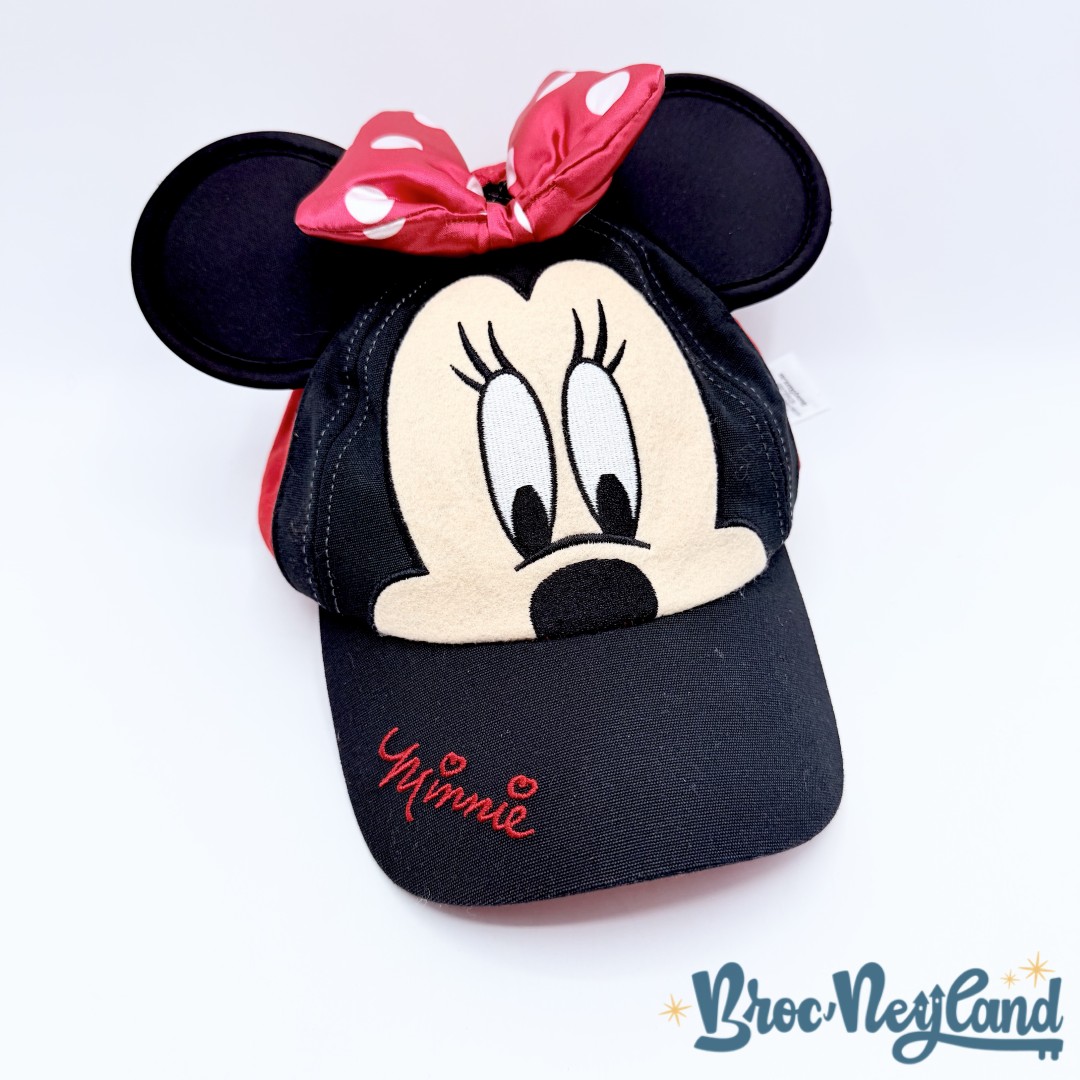 Casquette-Minnie-Mouse-Disneyland-Paris-Disney-chapeau-noir-rouge (4)
