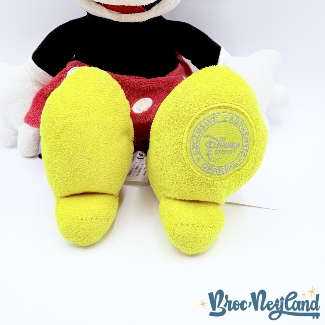 Peluche-Minnie-Mouse-rétro-vintage-Disney-Store-fleur-écusson-38-cm (5)