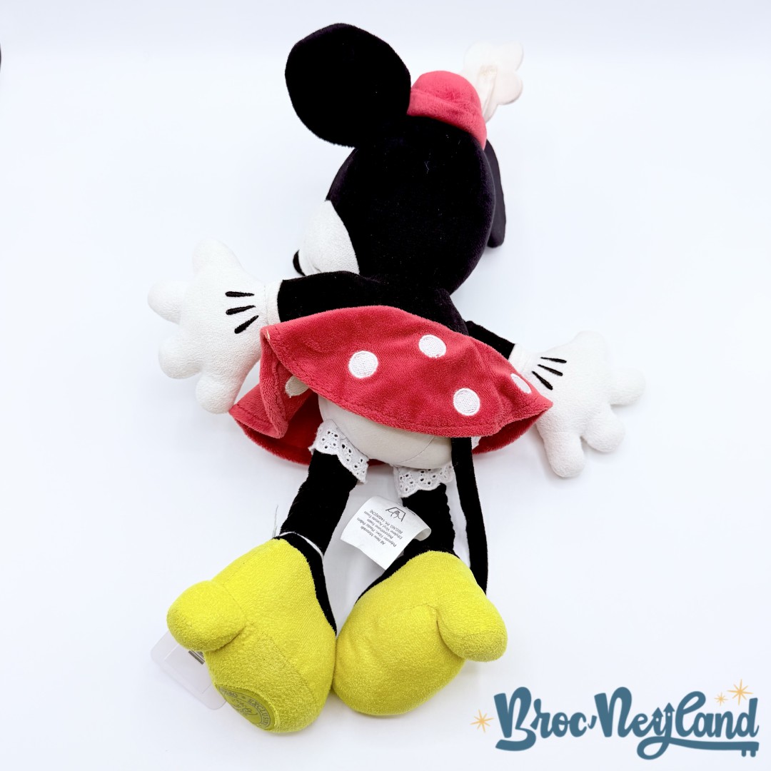 Peluche-Minnie-Mouse-rétro-vintage-Disney-Store-fleur-écusson-38-cm (1)