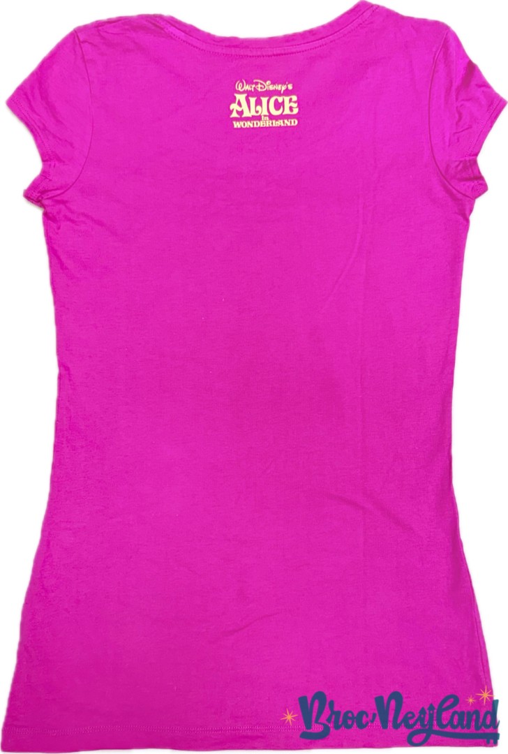 Tee-shirt-Chat-Cheshire-Alice-au-pays-des-Merveilles-Disneyland-Paris-Disney-taille-S-rose (1)