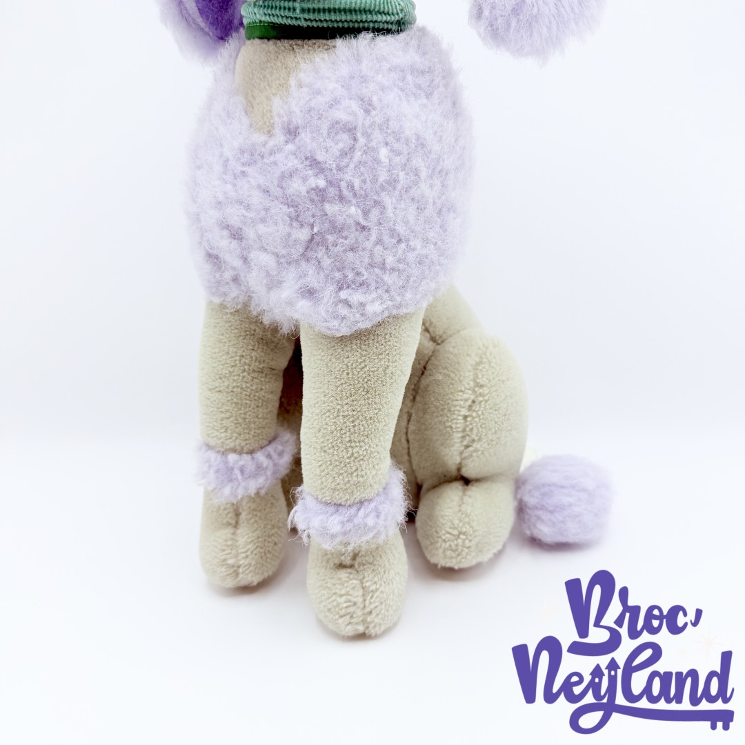 Peluche-Georgette-Oliver-et-Compagnie-Walt-Disney-1989-chien-violet-37-cm (3)