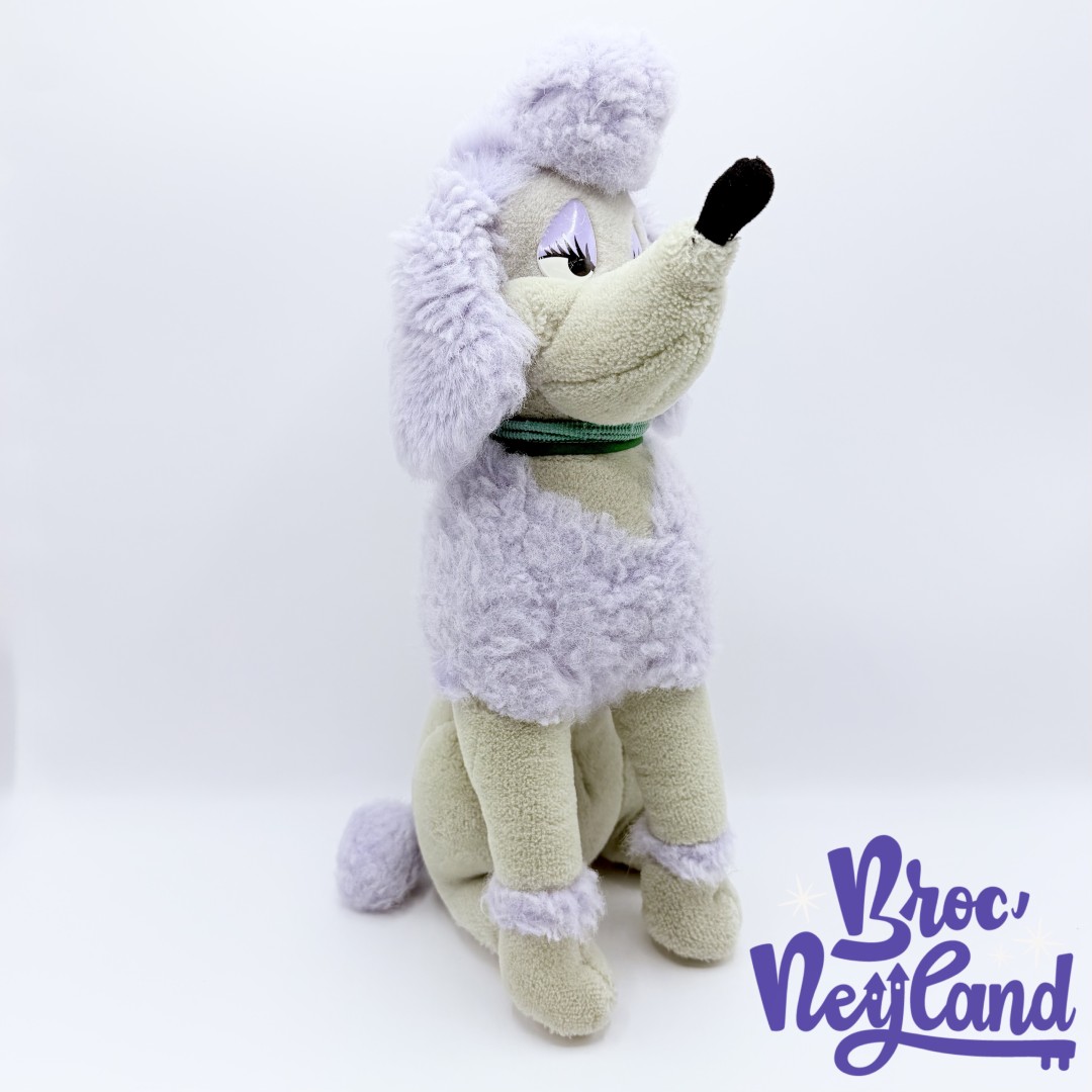 Peluche-Georgette-Oliver-et-Compagnie-Walt-Disney-1989-chien-violet-37-cm (6)