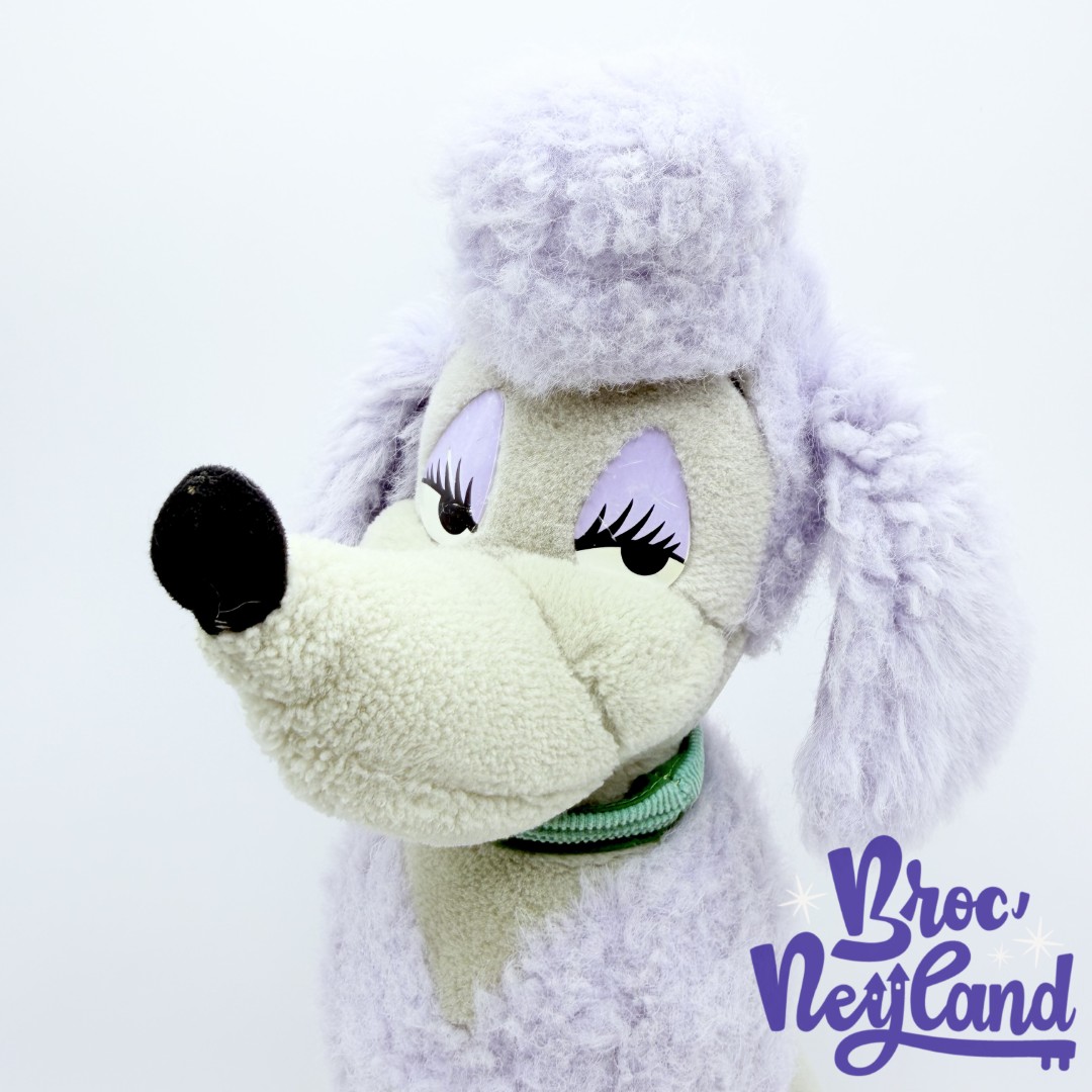 Peluche-Georgette-Oliver-et-Compagnie-Walt-Disney-1989-chien-violet-37-cm (4)