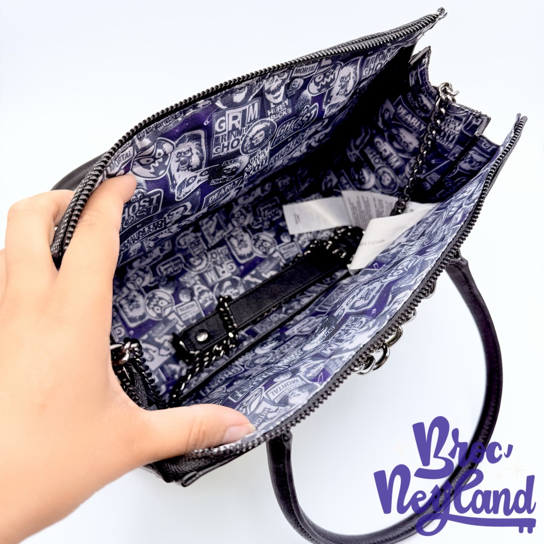 Sac-à-main-Loungefly-Haunted-Mansion-Disney-Parks-bandoulière-attraction-noir (3)