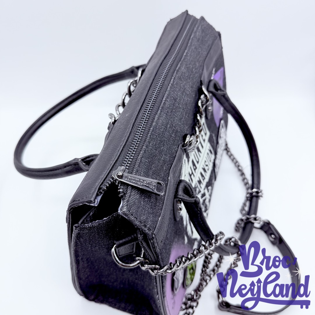 Sac-à-main-Loungefly-Haunted-Mansion-Disney-Parks-bandoulière-attraction-noir (7)