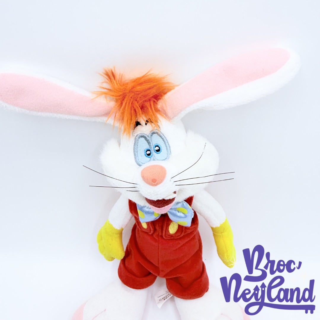 Peluche-Roger-Rabbit-Disneyland-Disney-lapin-blanc-salopette-28-cm (2)