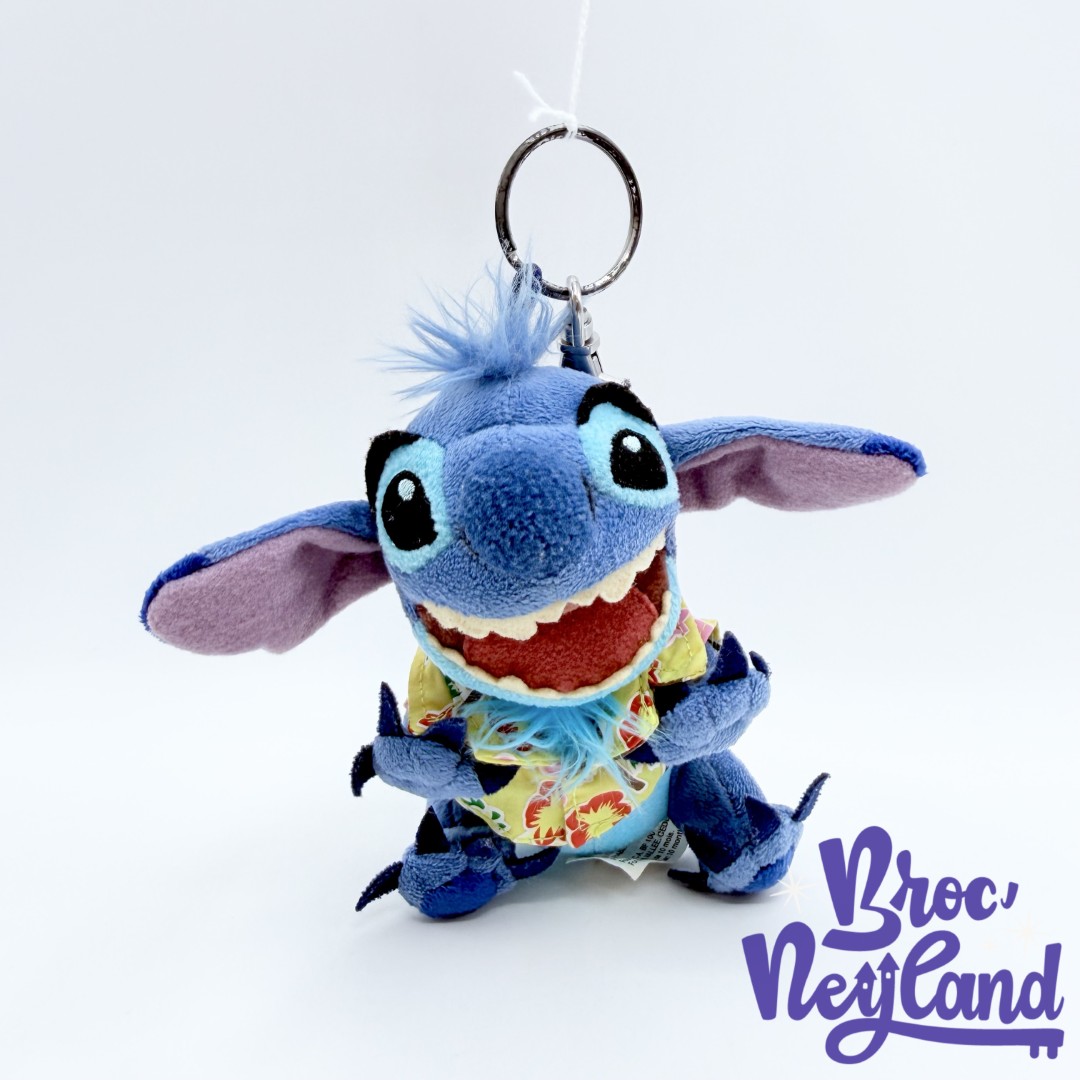 Porte-clés-stitch-Hawaï-Disneyland-Paris-Disney-Lilo-et-Stitch-peluche-chemise-15-cm (1)