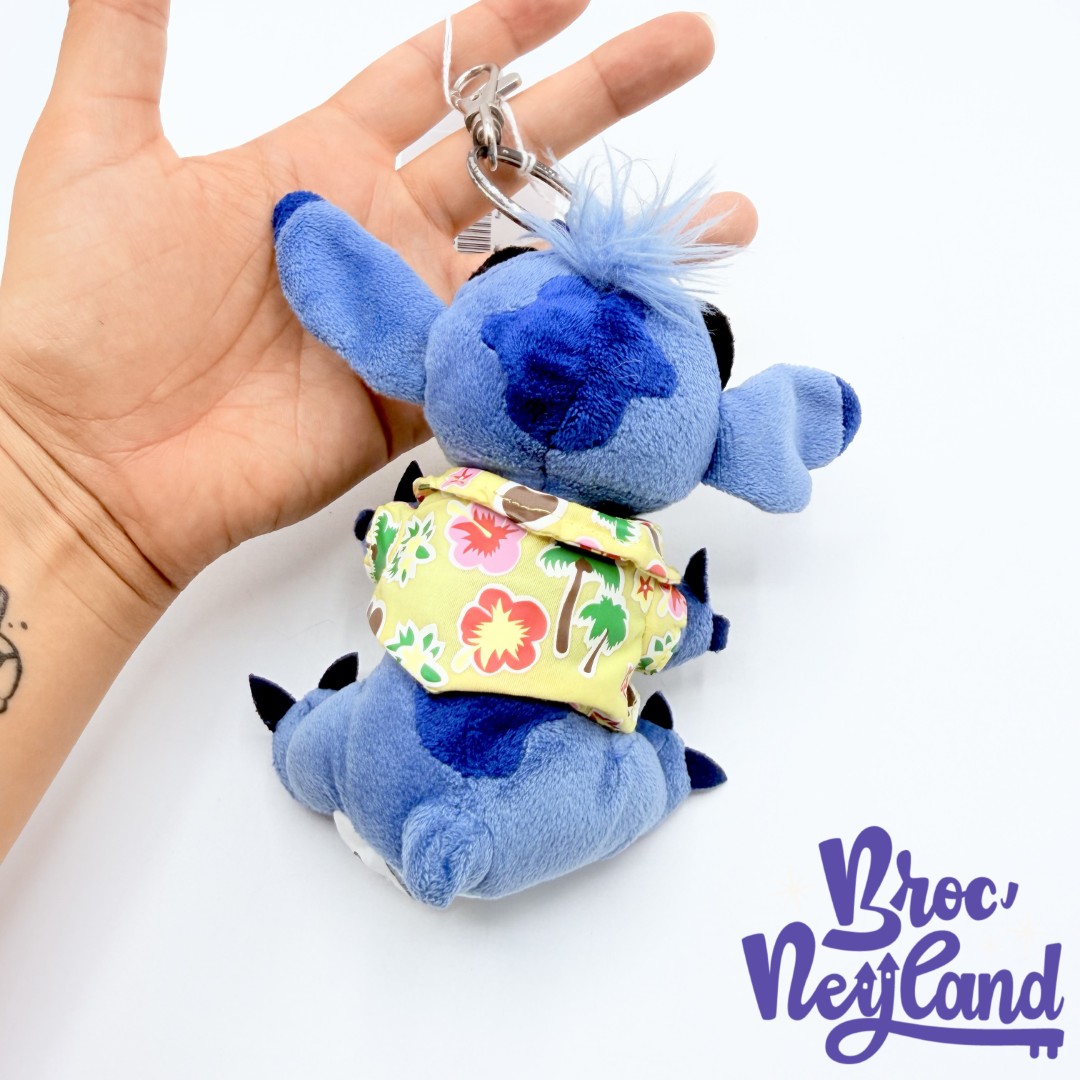 Porte-clés-stitch-Hawaï-Disneyland-Paris-Disney-Lilo-et-Stitch-peluche-chemise-15-cm (5)