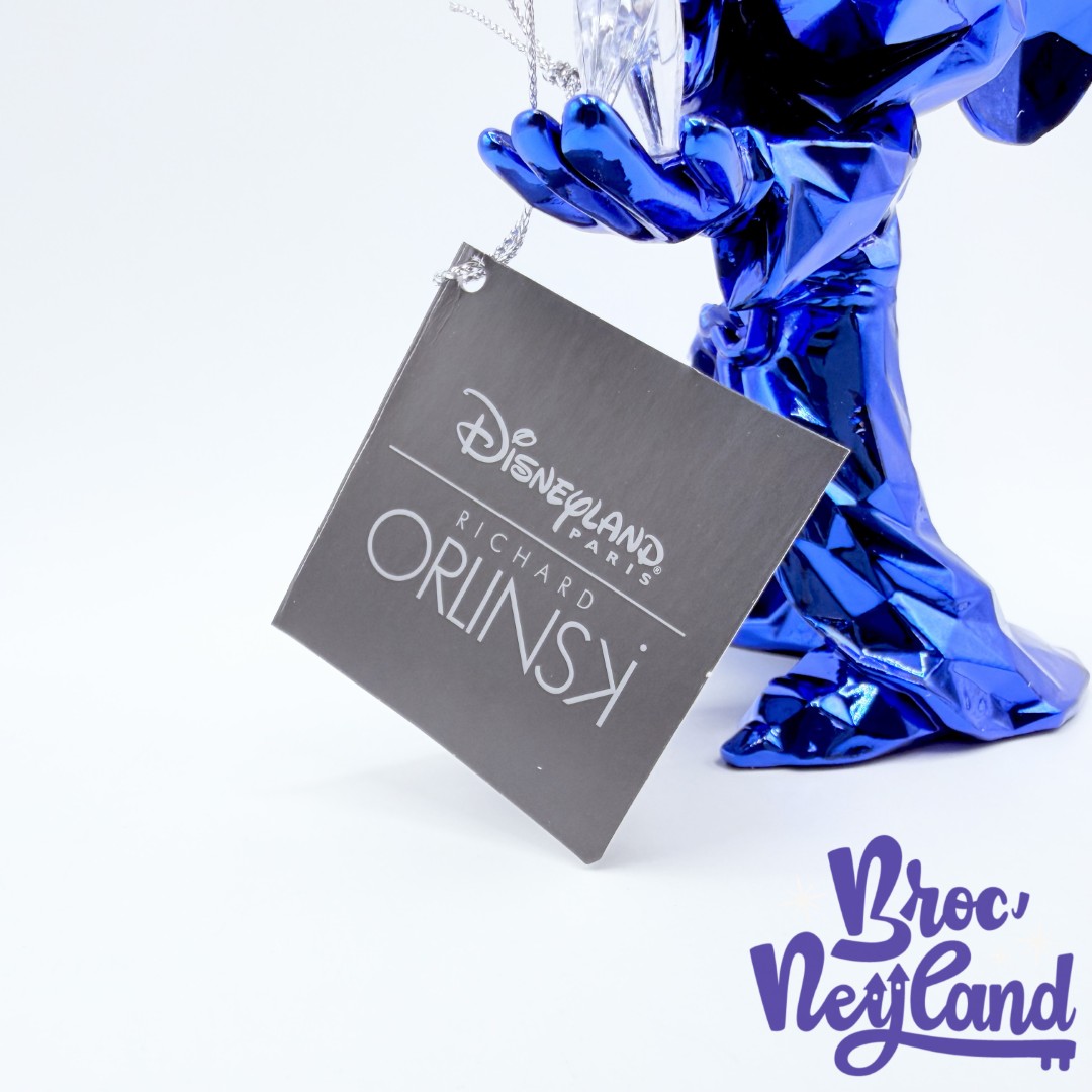 Figurine-Mickey-Apprenti-Sorcier-Richard-Orlinski-25ème-Anniversaire-Disneyland-Paris-Disney-statut-collection-bleu (5)