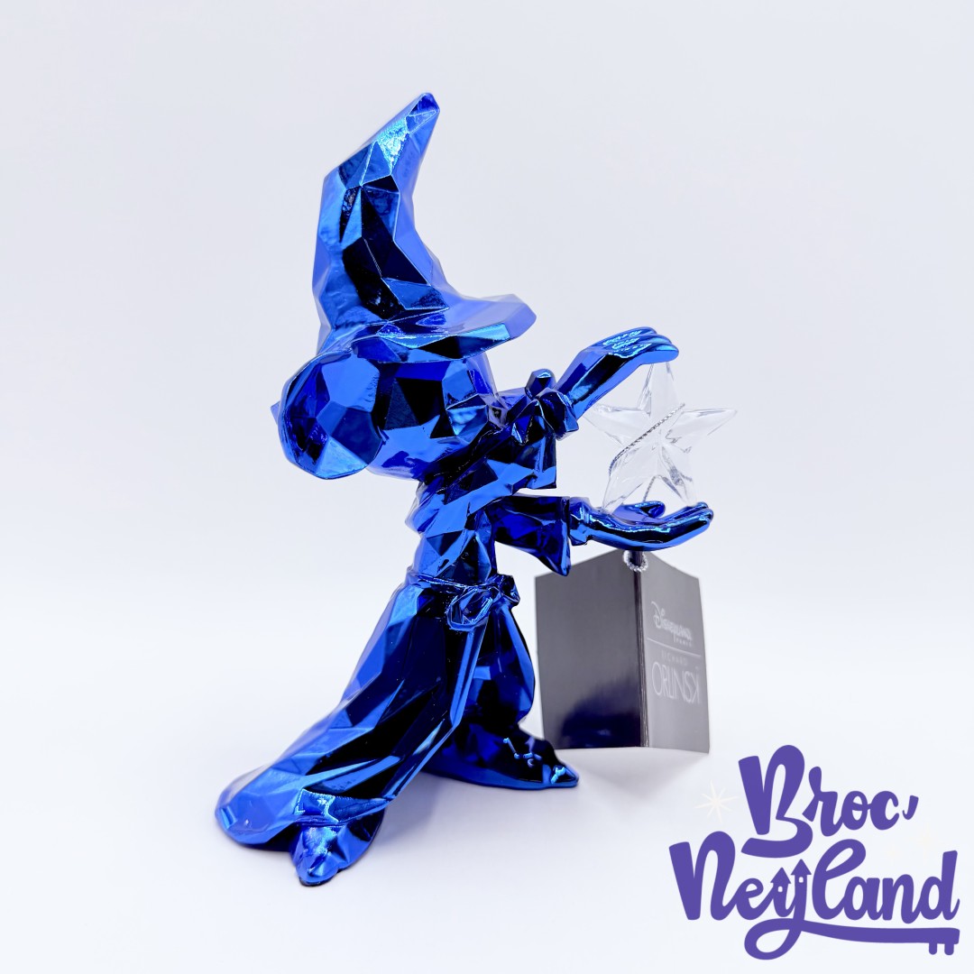 Figurine-Mickey-Apprenti-Sorcier-Richard-Orlinski-25ème-Anniversaire-Disneyland-Paris-Disney-statut-collection-bleu (3)