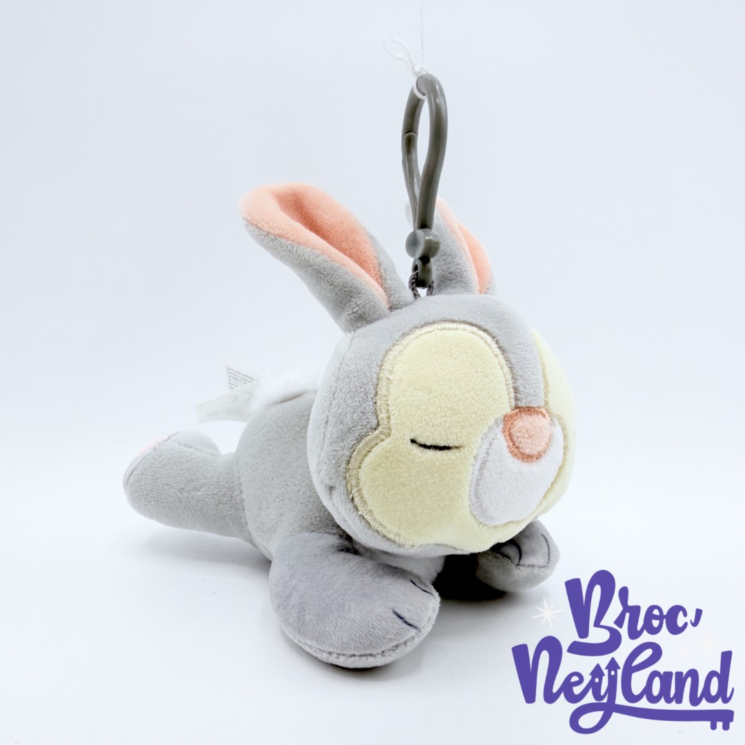 Porte-Clés-Panpan-Snuglets-Disney-Bambi-peluche-lapin-gris-dort-16-cm (2)