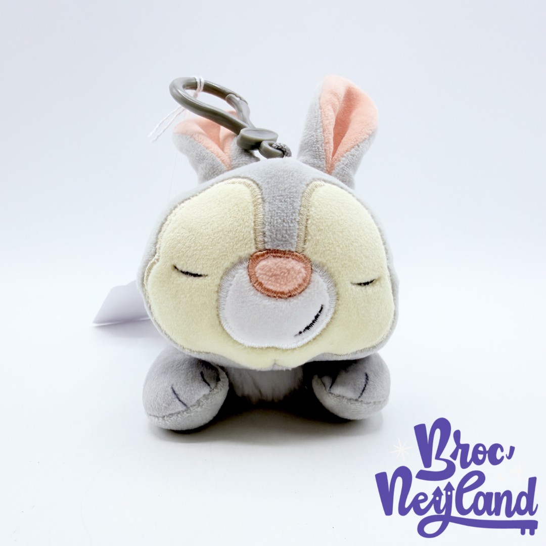 Porte-Clés-Panpan-Snuglets-Disney-Bambi-peluche-lapin-gris-dort-16-cm (1)