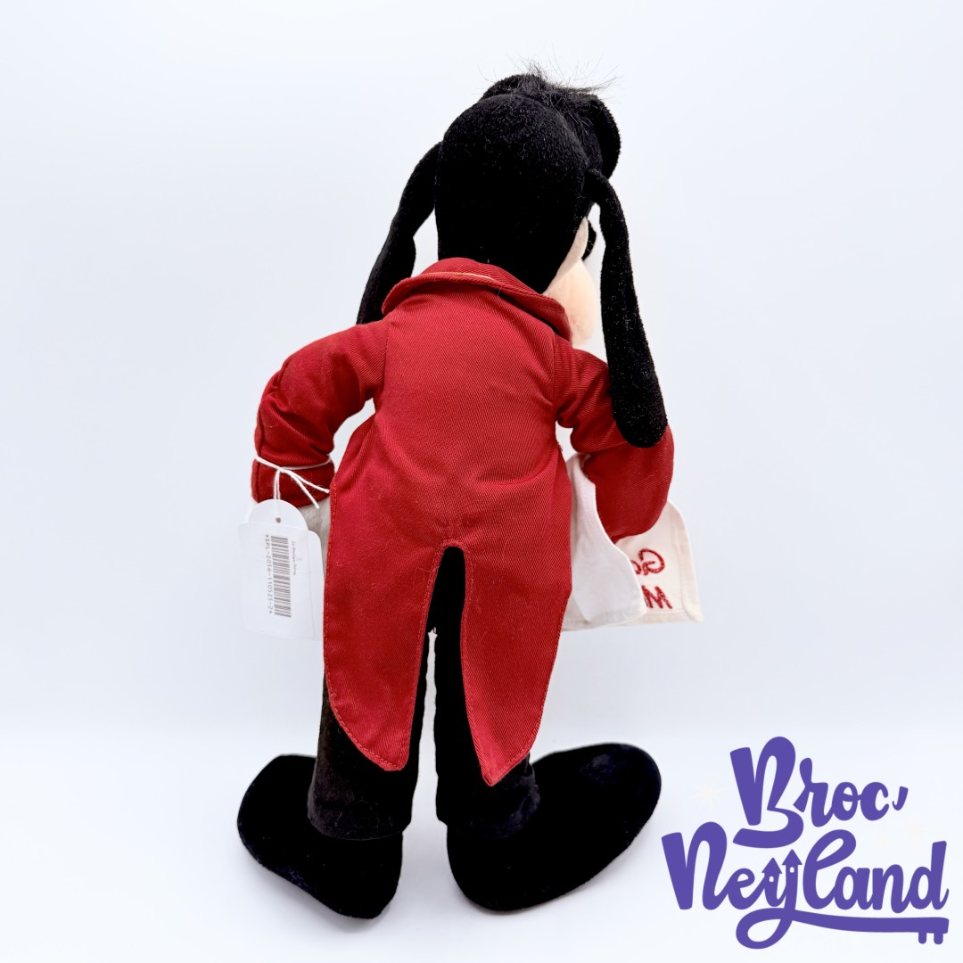 Peluche-Dingo-Goofy-Maitre-Hôtel-Disneyland-Paris-Disney-noir-rouge-38-cm (4)
