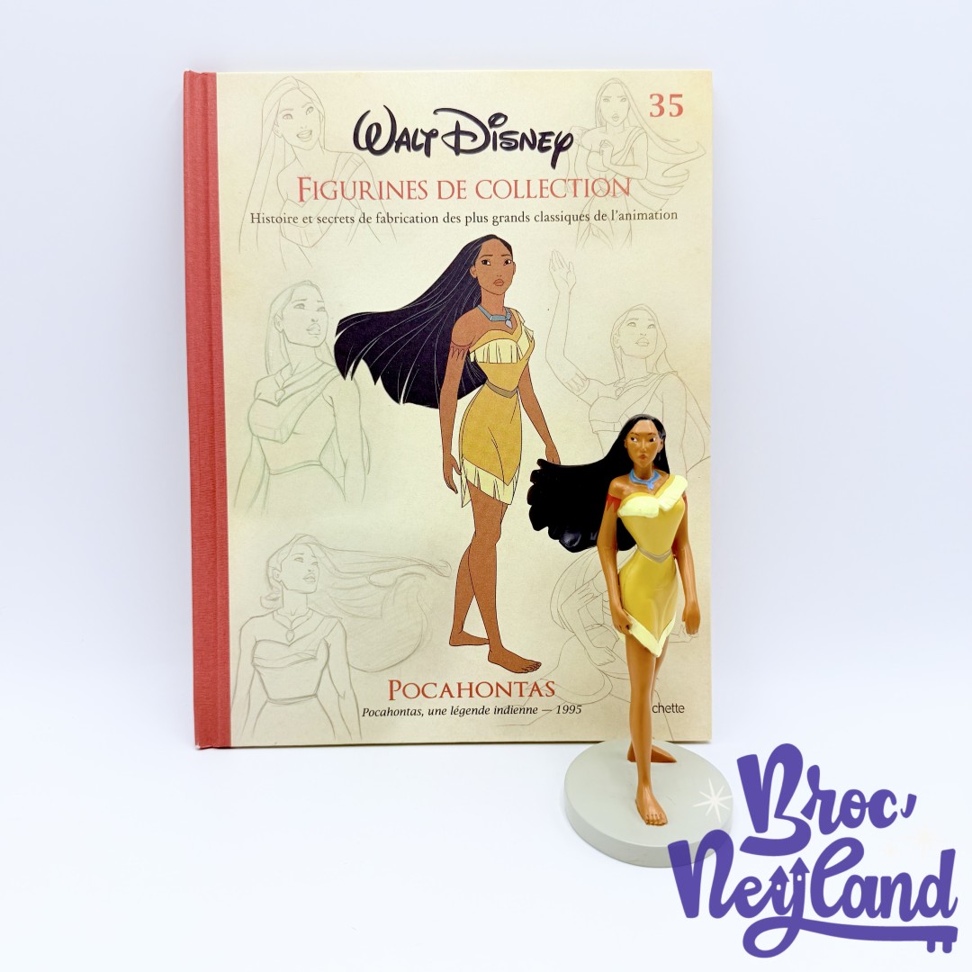 Livre-Figurines-de-collection-Pocahontas-Disney-Hachette-35-Encyclopédie-résine (2)