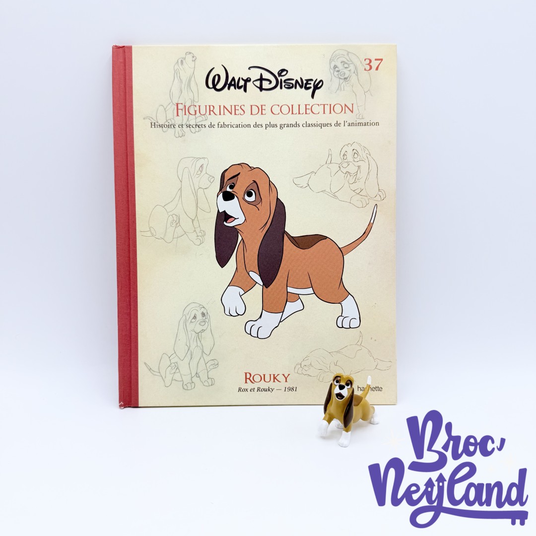 Livre-Figurines-de-collection-Rouky-Disney-Hachette-37-Encyclopédie-résine-Rox-et-Rouky (3)