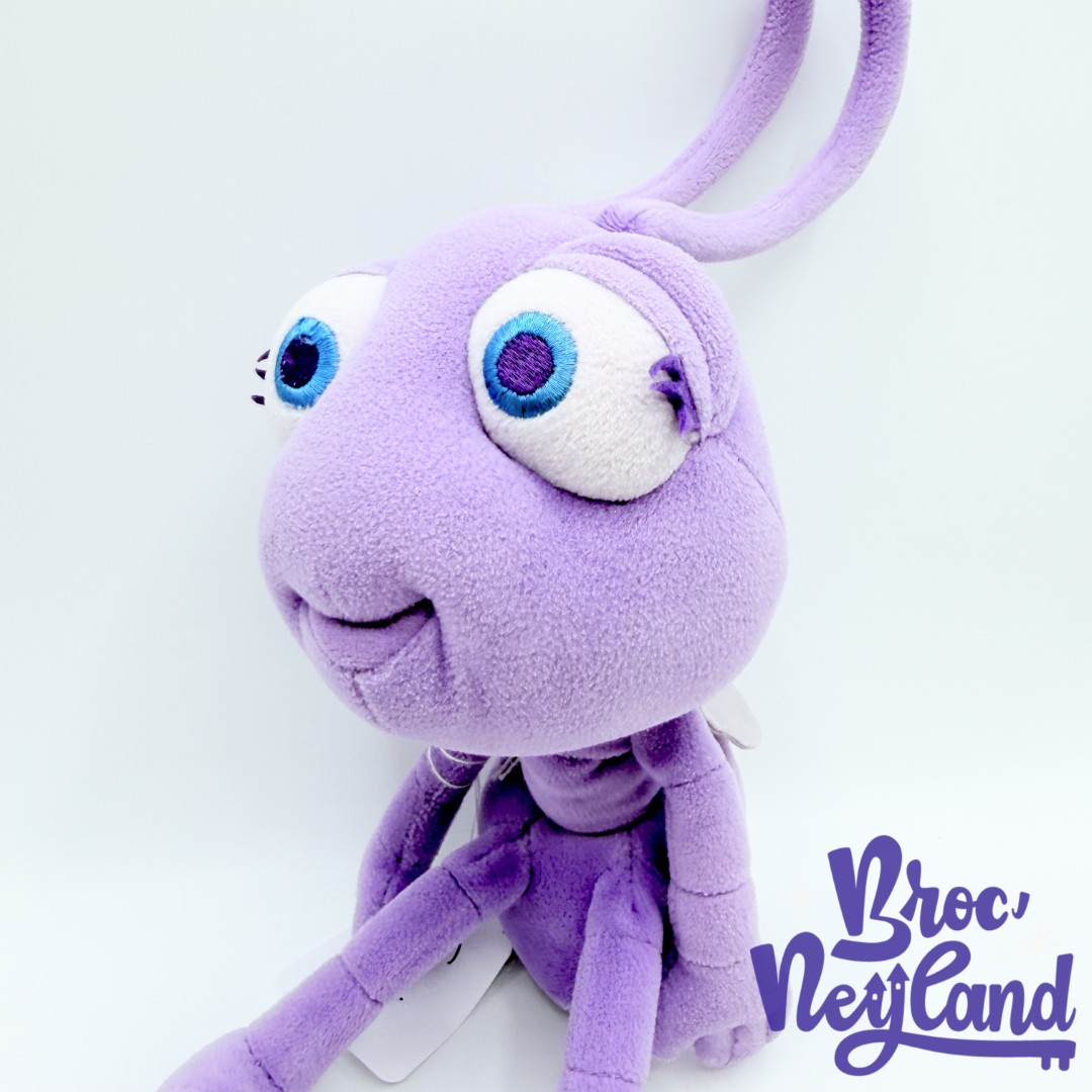 Peluche-Couette-1001-Pattes-Disney-Store-insecte-fourmi-violet-28-cm (1)