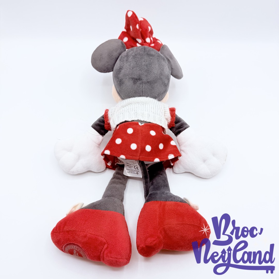 Peluche-Minnie-Mouse-Disney-Store-rouge-pull-écusson-36-cm (5)