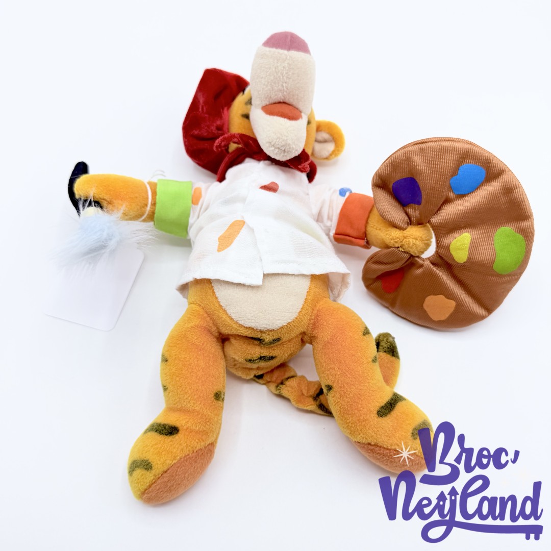 Peluche-Tigrou-Artiste-Peintre-Disneyland-Paris-Disney-Winnie-ourson-peinture-pinceau-24-cm (5)