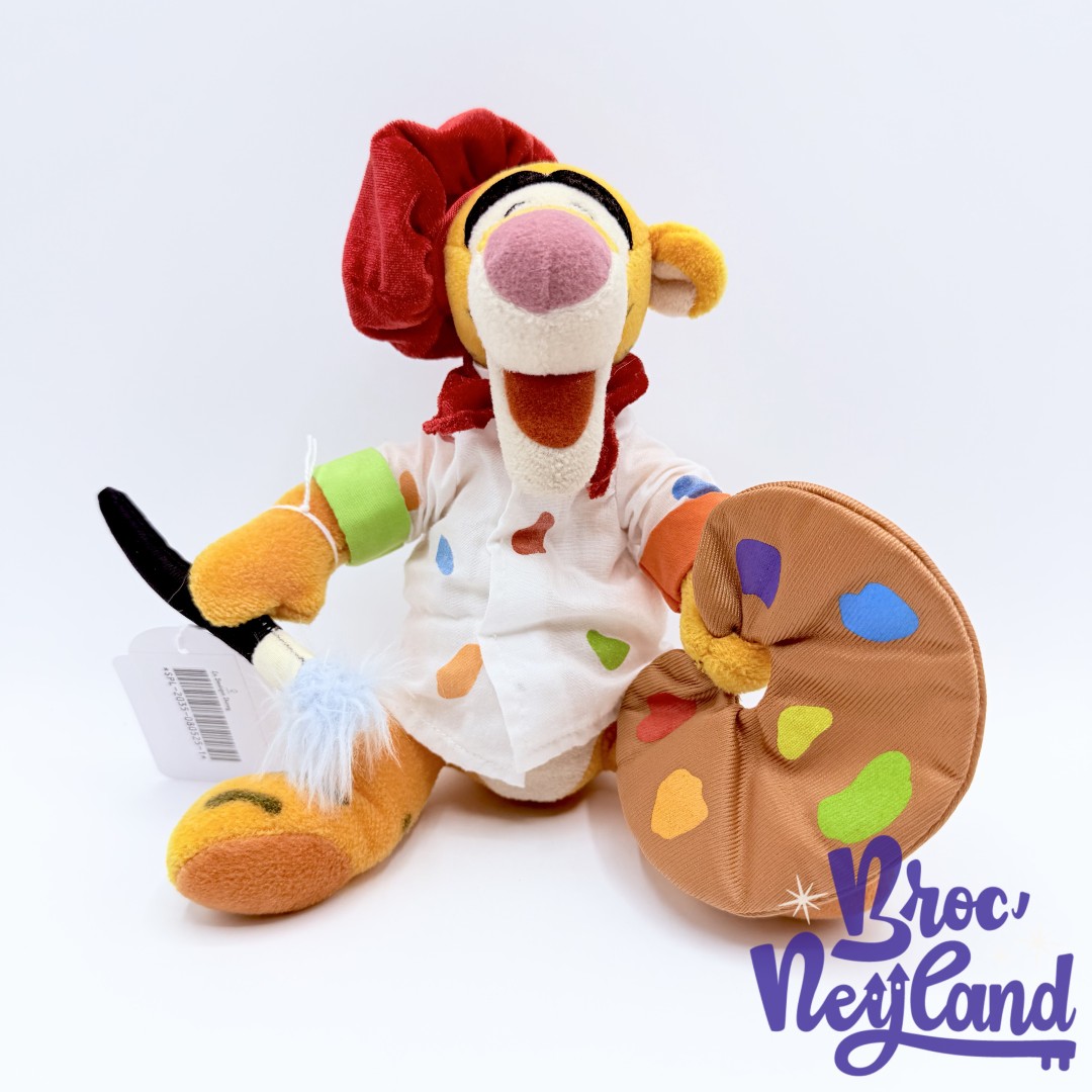 Peluche-Tigrou-Artiste-Peintre-Disneyland-Paris-Disney-Winnie-ourson-peinture-pinceau-24-cm (4)