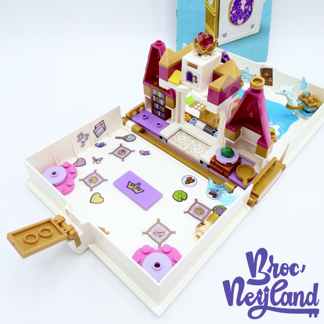Jouet-LEGO-43193-Les-aventures-Ariel-Belle-Cendrillon-Tiana-dans-un-livre-de-contes-Disney (5)