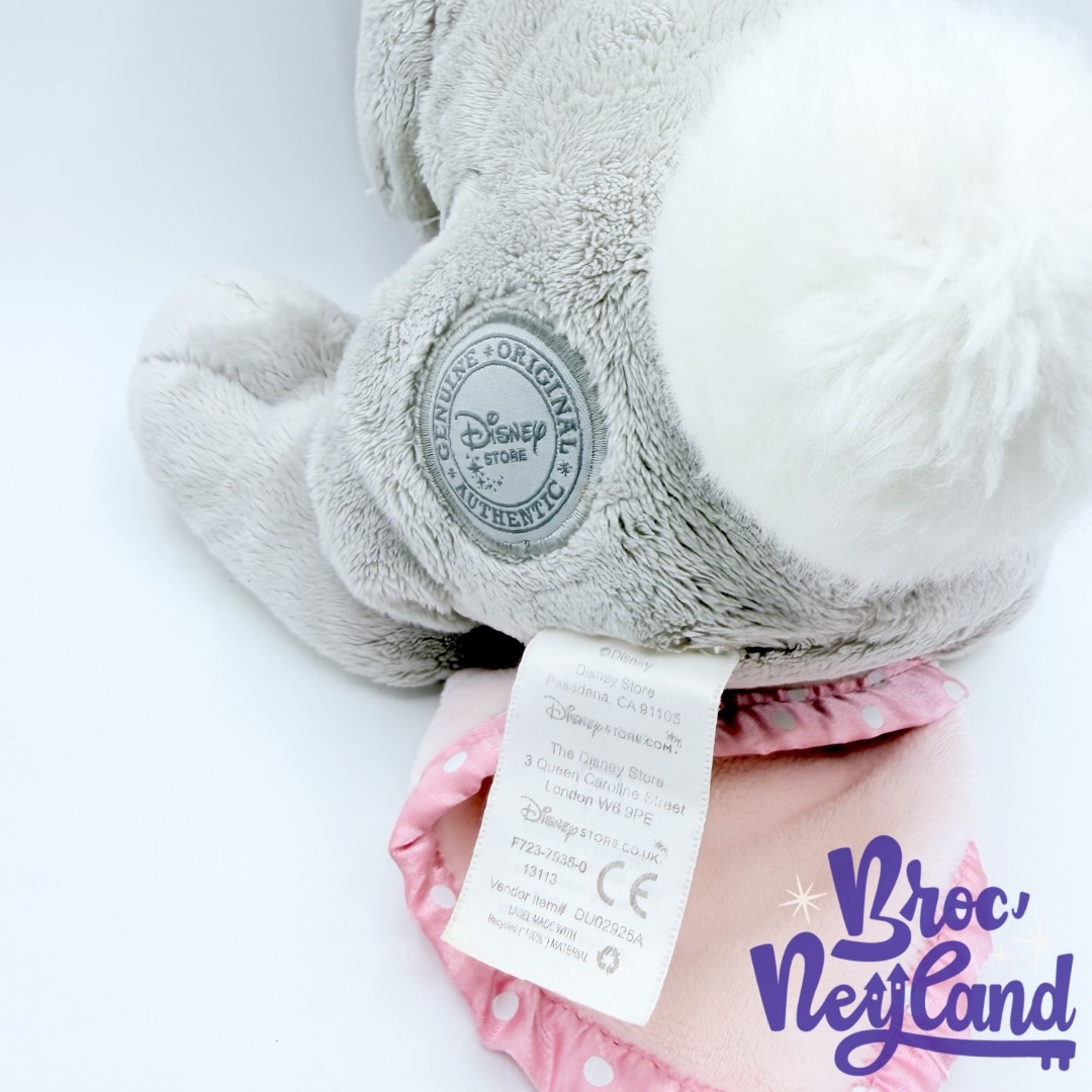 Peluche-doudou-Panpan-Thumper-Disney-Store-Bambi-lapin-gris-rose-écusson-25-cm (5)