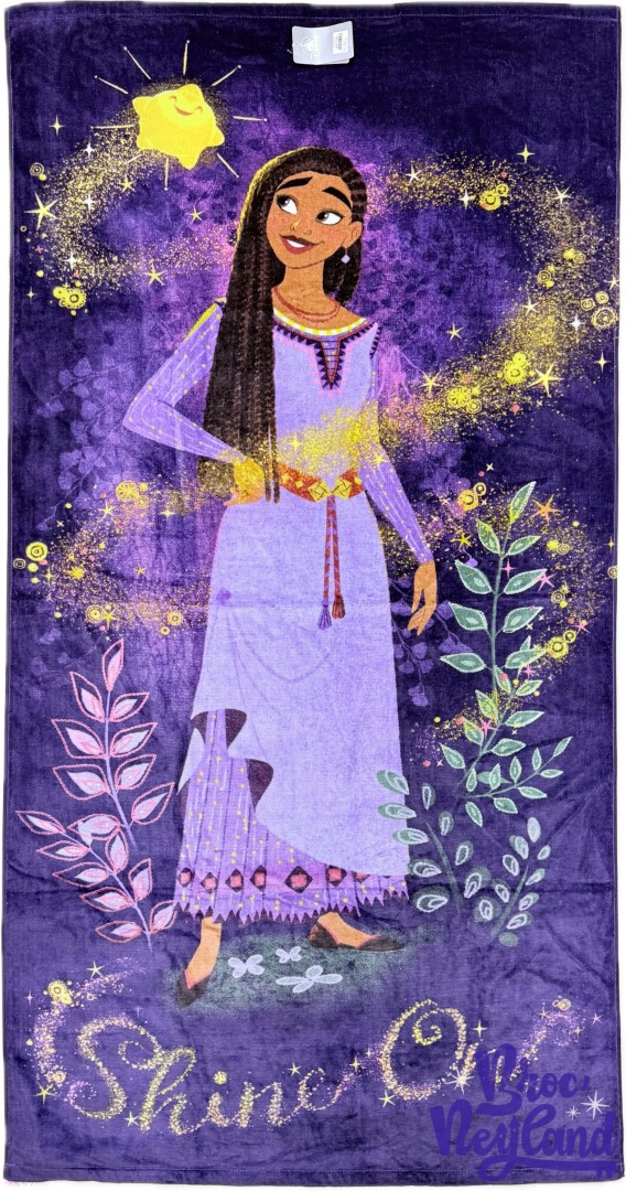 Drap-de-Plage-Asha-Wish-Disney-Parks-2023-Disneyland-Paris-serviette-bain-violet