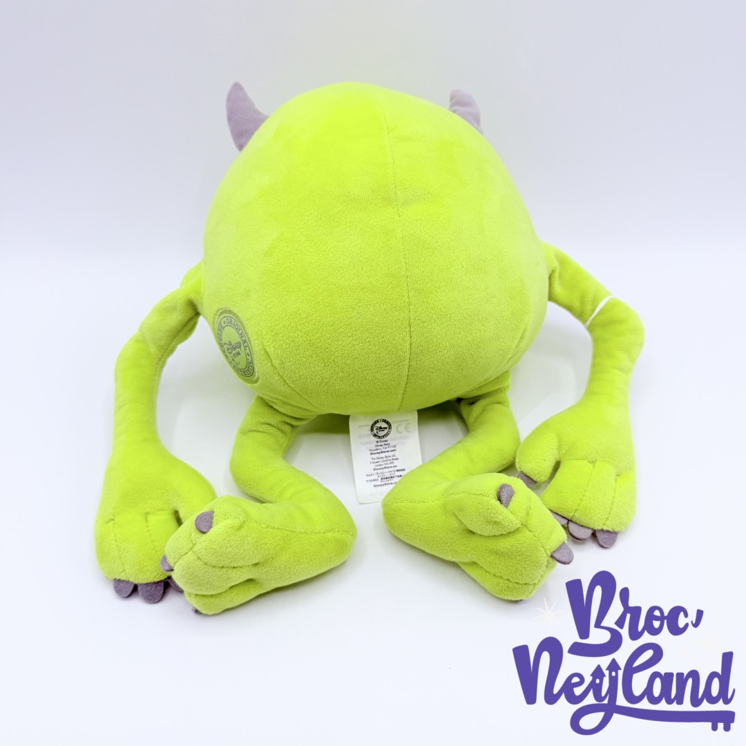 Peluche-Bob-Razowski-Disney-Store-Monstres-et-Cie-vert-oeil-écusson-30-cm (2)