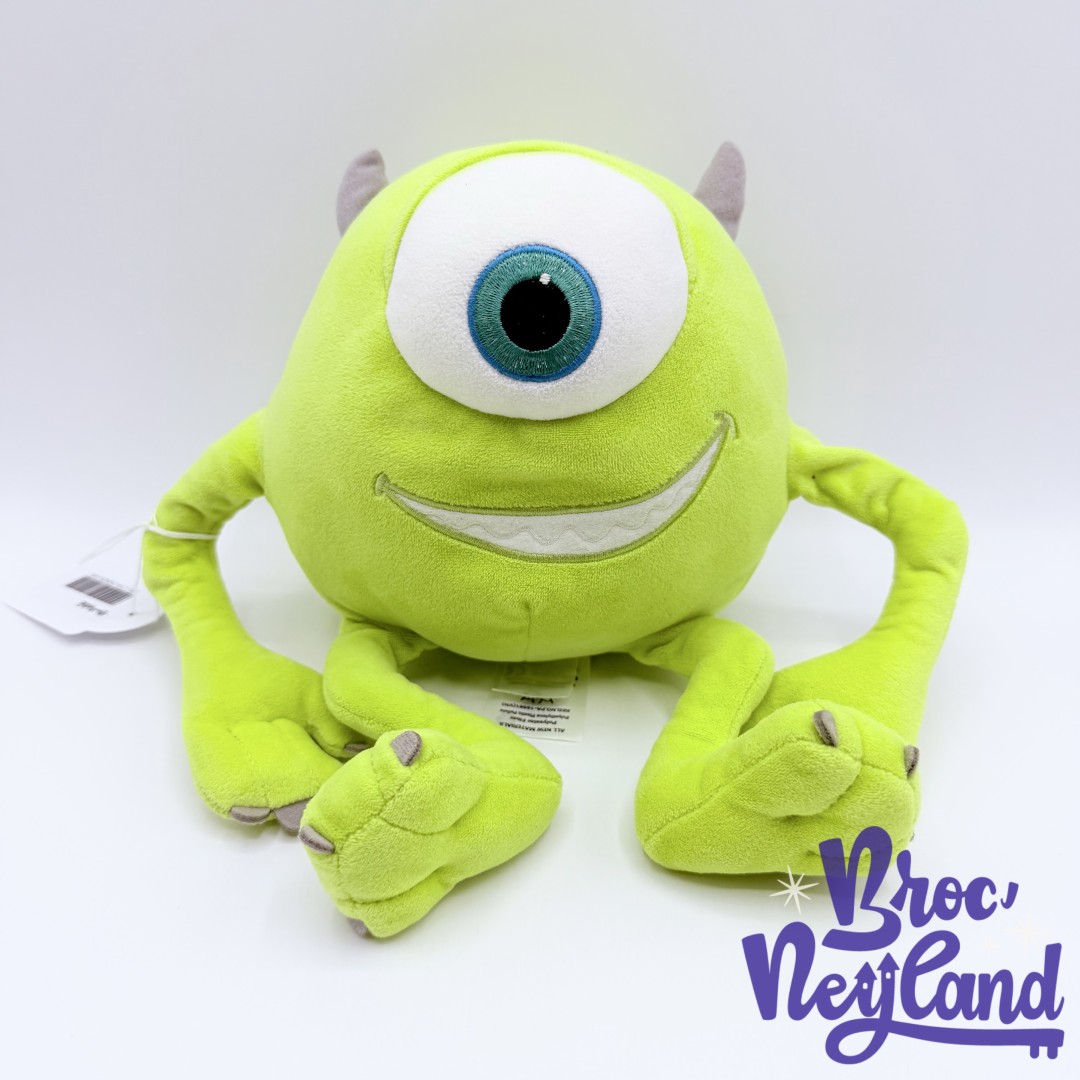 Peluche-Bob-Razowski-Disney-Store-Monstres-et-Cie-vert-oeil-écusson-30-cm (3)