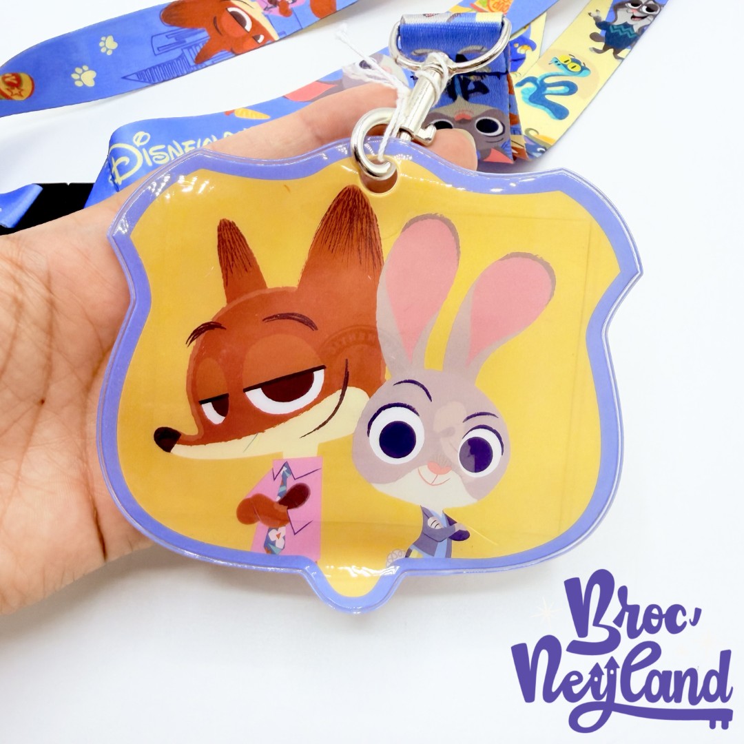 Lanière-Pins-Nick-Judy-Zootopie-2-Disneyland-Paris-Disney-pochette-cordon-tour-de-cou (2)